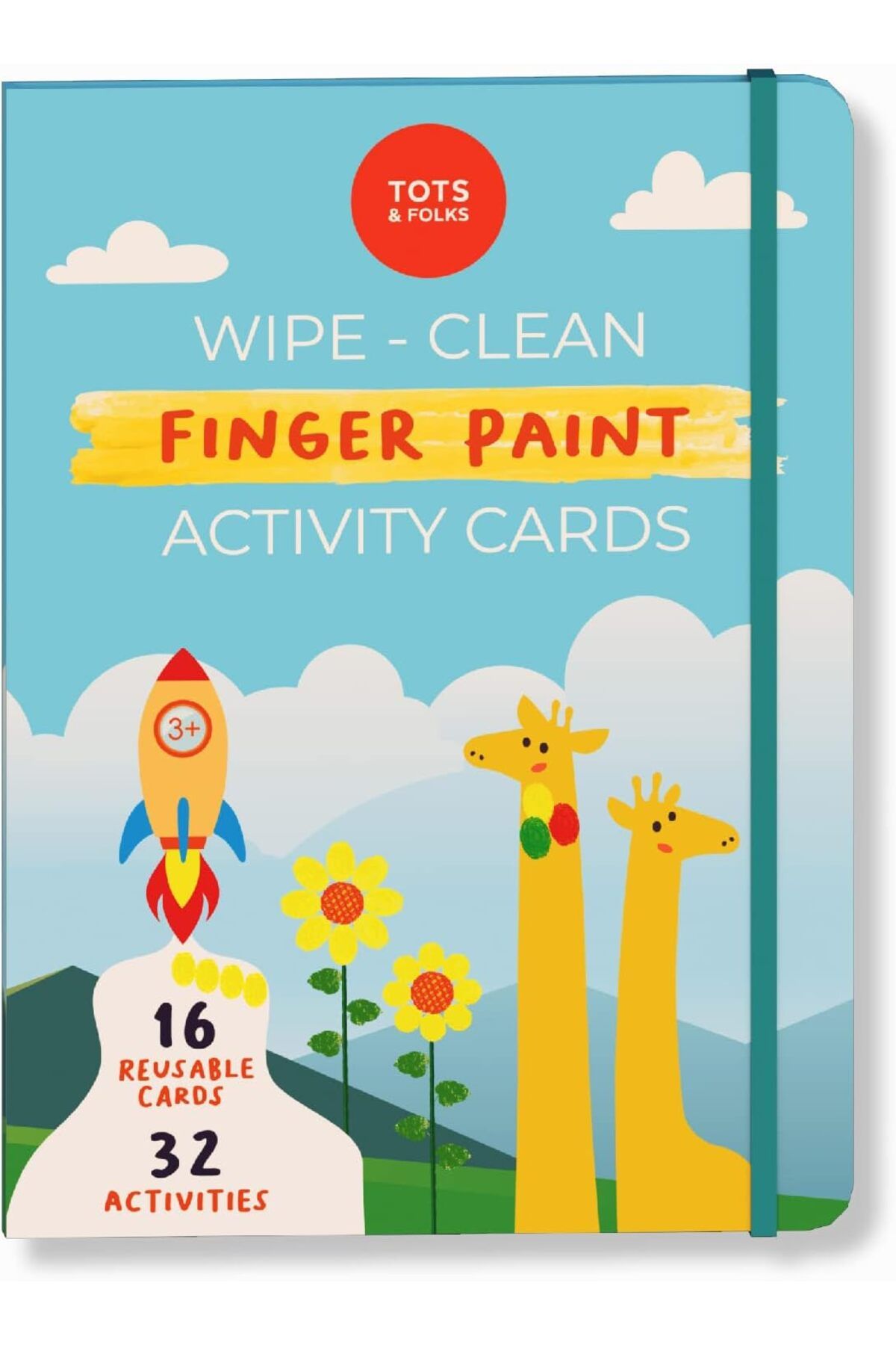 STOREMAX Erhnshp Clean Finger Paint Activity Cards - Silinebilir Parmak Boyası Aktivite Kartları - Fingerpr