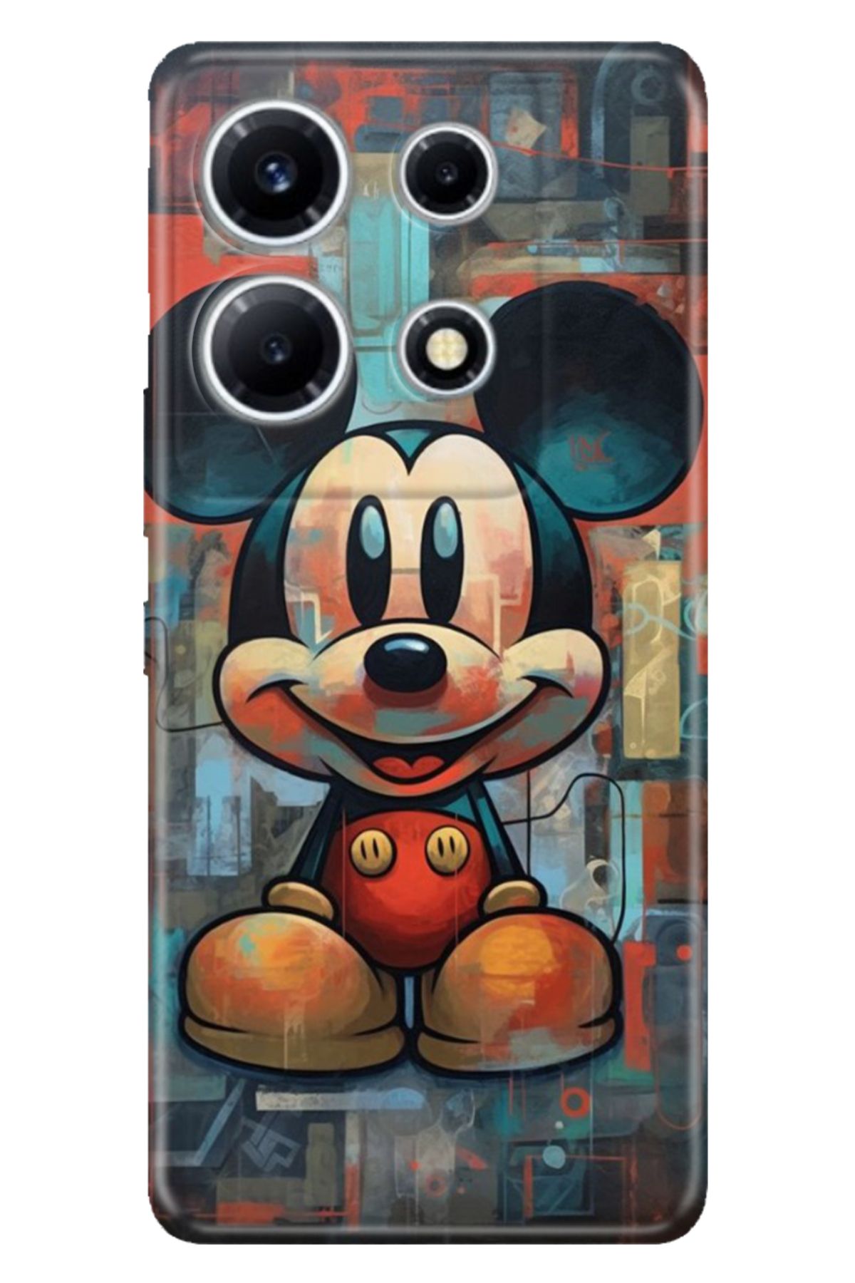 Cekuonline Infinix Note 30 Vip Kılıf Note 30 VIP Desenli TPU Silikon Mickey Smile