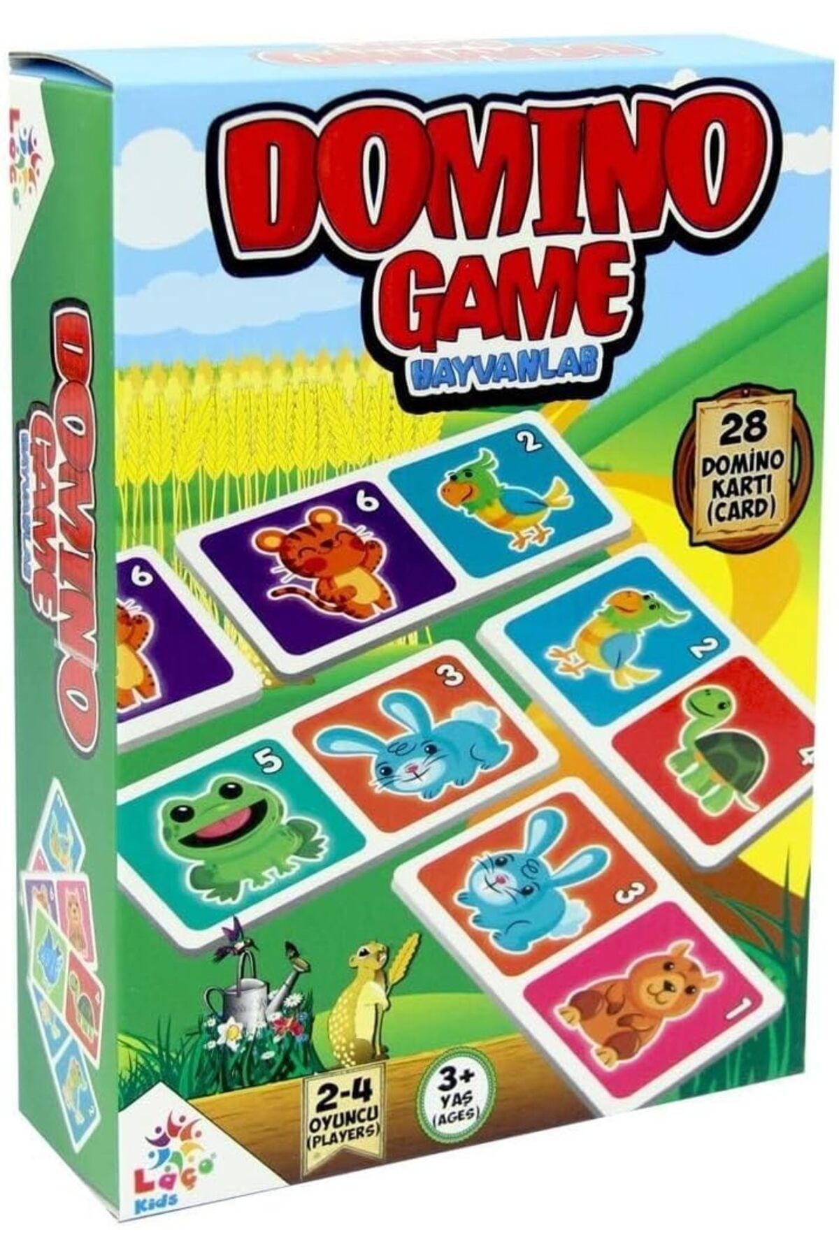 STOREMAX lbstorex Domino Game Hayvanlar Kartları, 28 Kart, 2-4 Oyuncu, 3 Yaş ve Üzeri Newdsng 1116818
