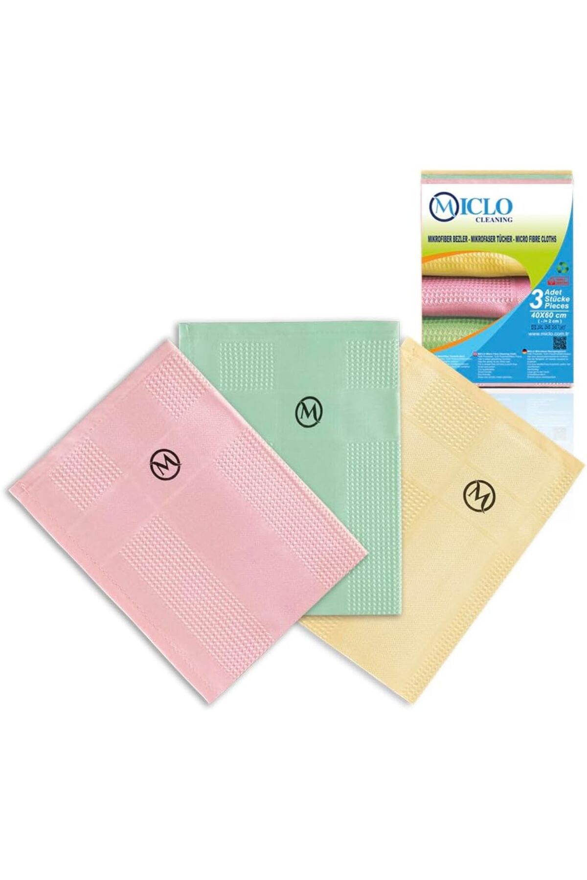 STOREMAX lbstorex CLEANING | Mikrofiber Temizlik Bezi 3'lü Set | Sihirli Bez | Cam, Ayna Bezi | Soft Seri Ne