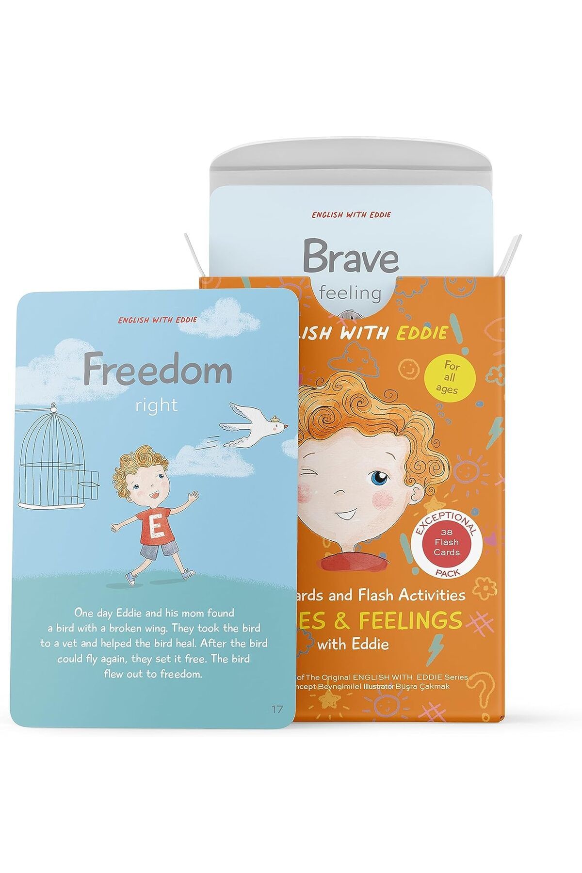 STOREMAX bystoreby Cards and Flash Activites VALUES & FEELİNGS with Eddie (Values & Feelings With Eddie) New