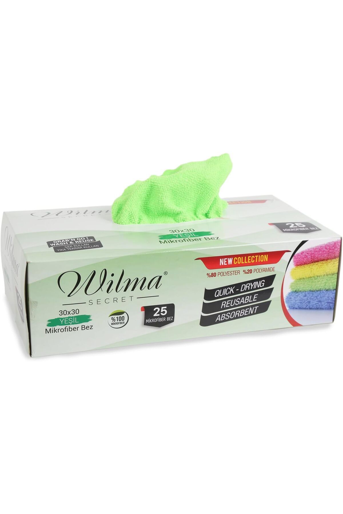 STOREMAX bystoreby Secret Ürün Adı: Mikrofiber Temizlik Bezi Kutulu 25 Adet – Yeniden Kullanılabilir Mi
