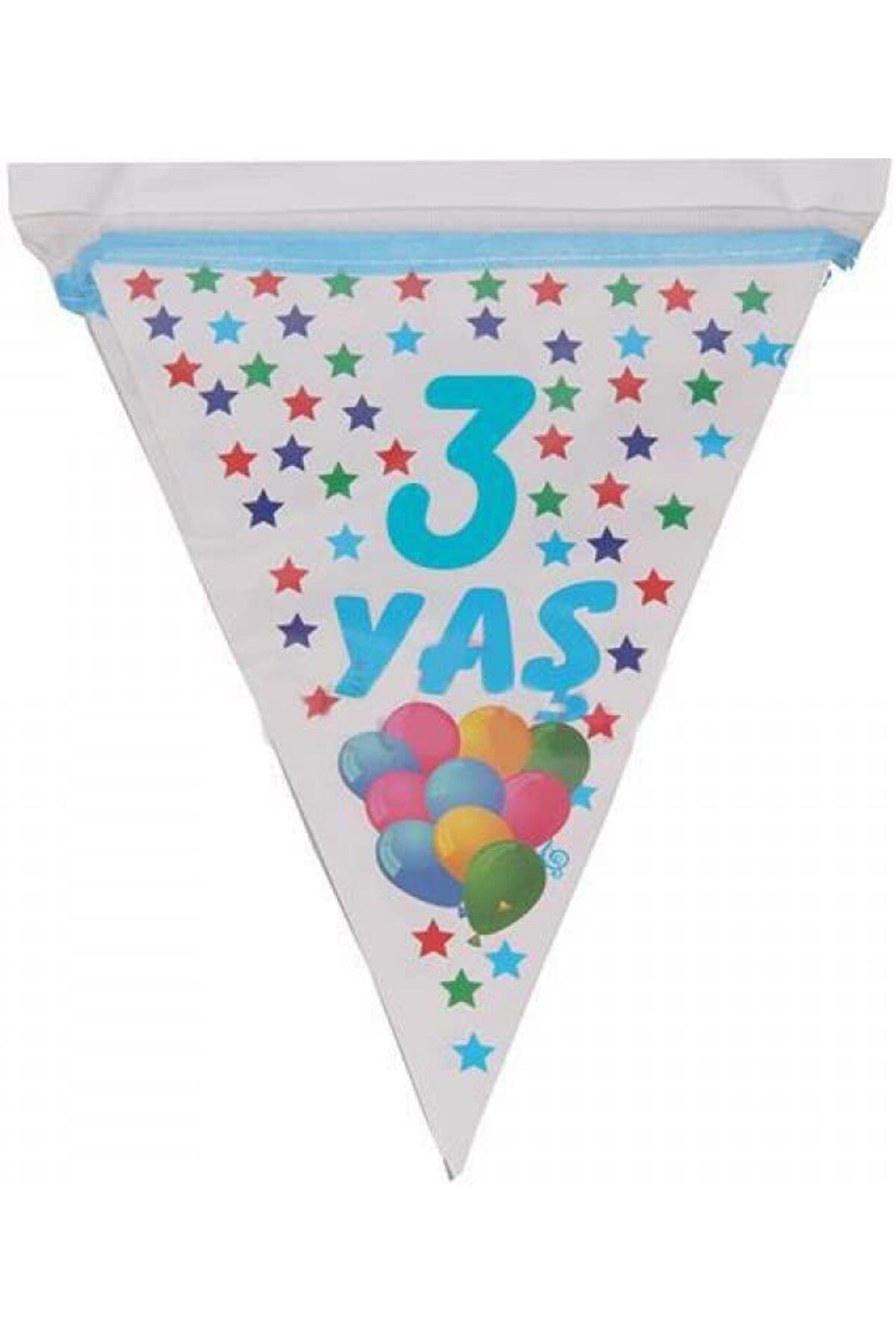 STOREMAX bystoreby Marifetlerim - 3 yaş yıldızlı Balonlu Üçgen Flama NewDesing 646268