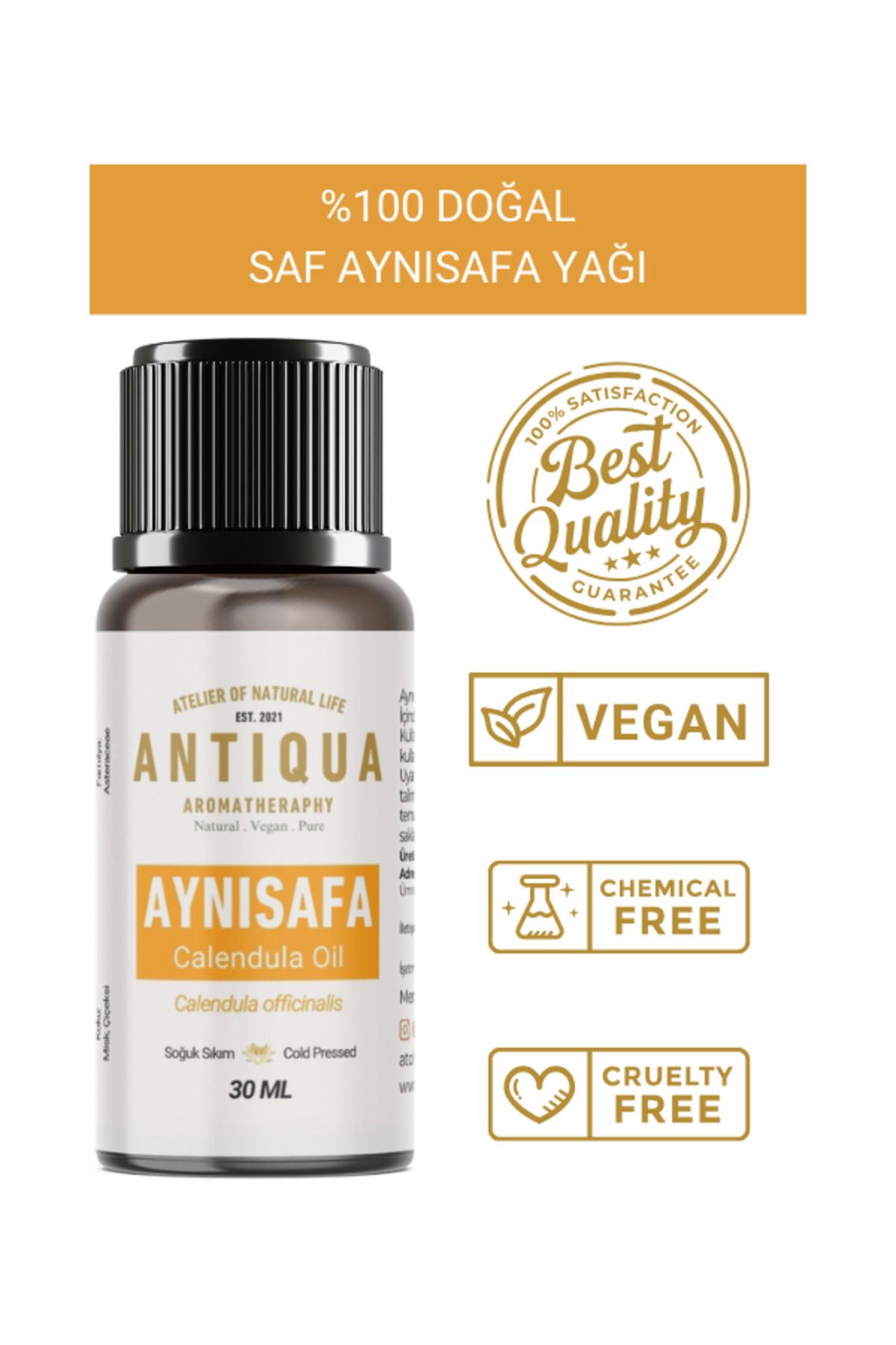 Antiqua Aromaterapi Aynısafa Yağı 30 Ml (%100 Doğal ve Saf)