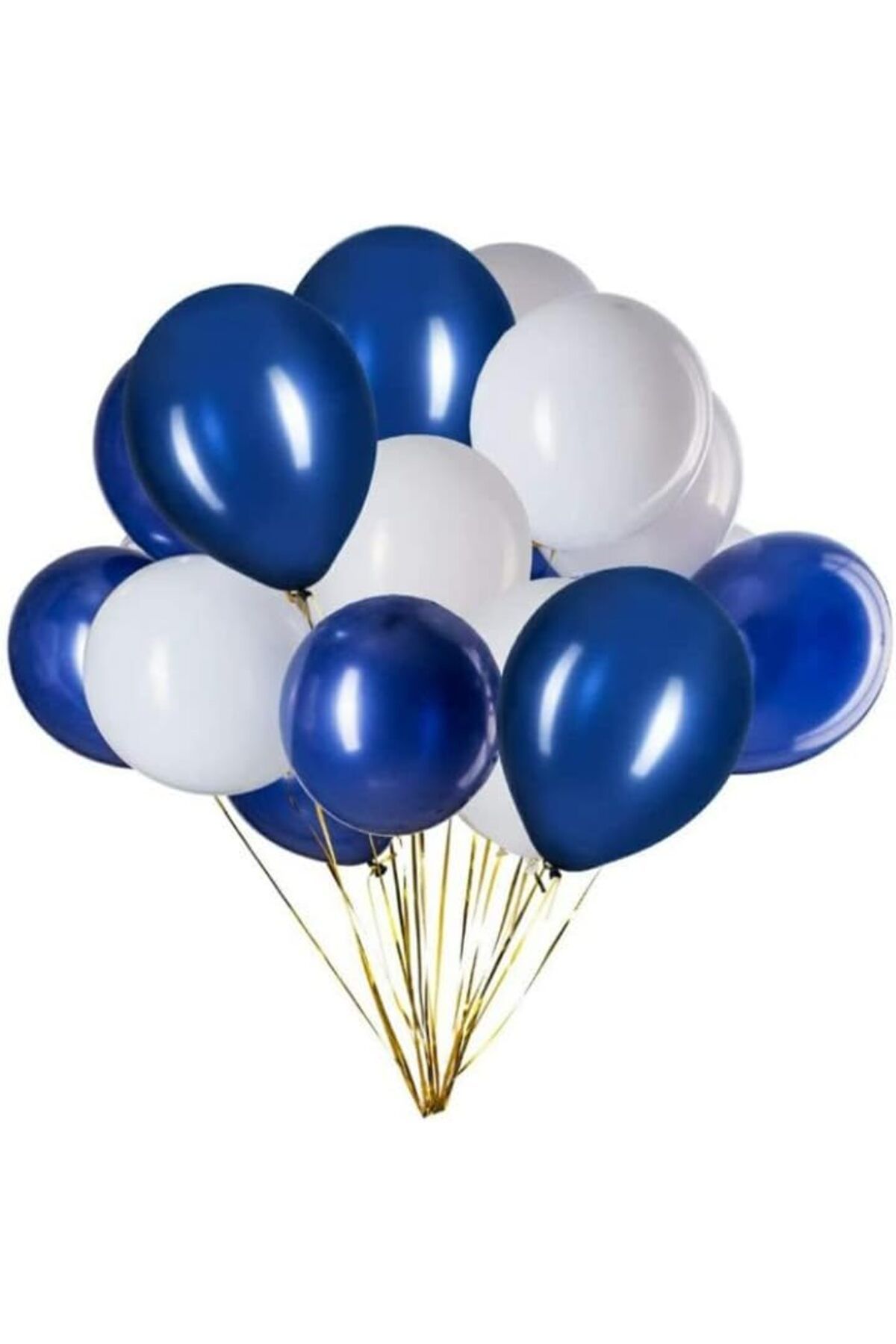 STOREMAX bystoreby Good Stuff - 2 renkli 20'li balon (Mavi-Beyaz) NewDesing 646268