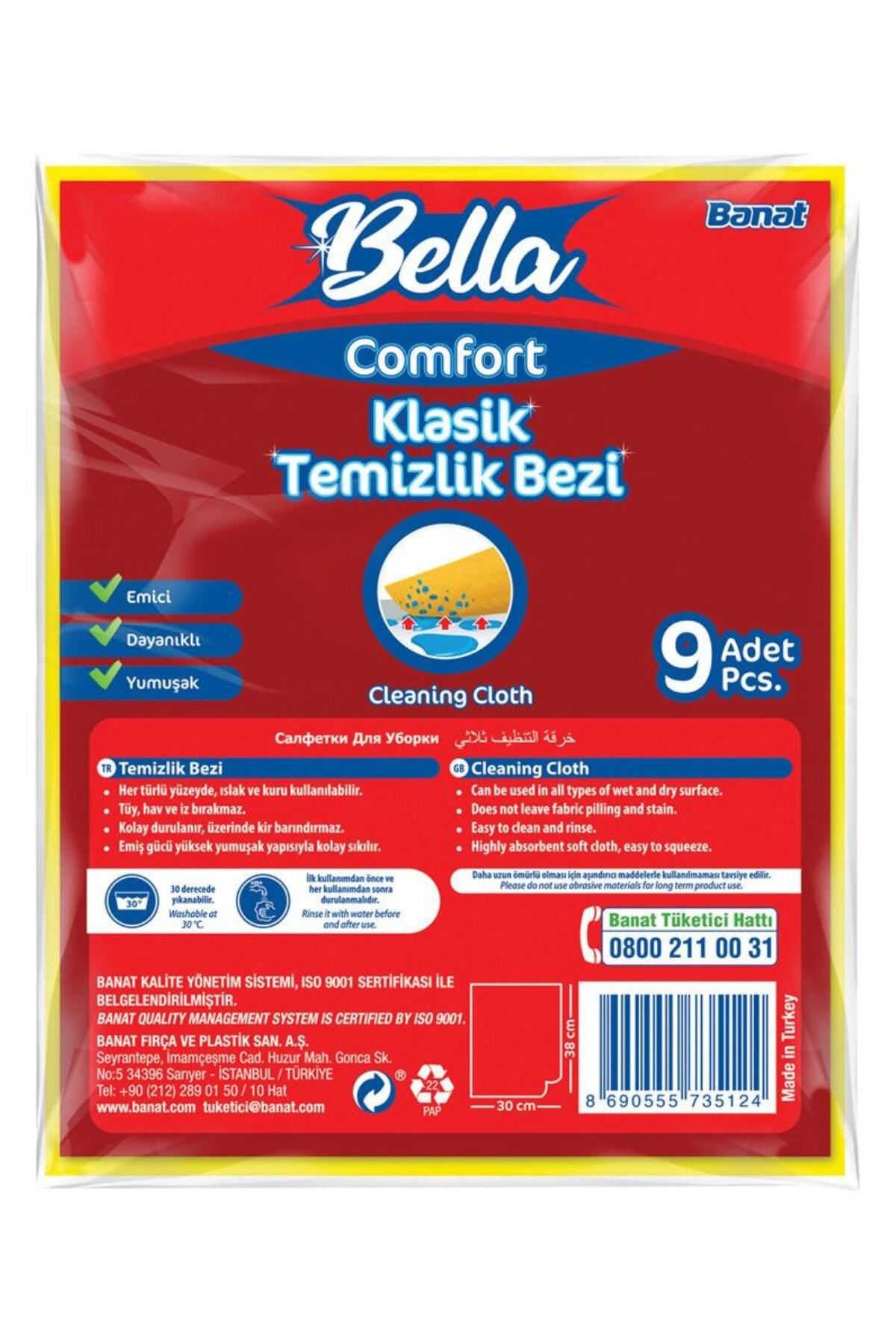 shop Bella Comfort Klasik Temizlik Bezi 9'lu Paket