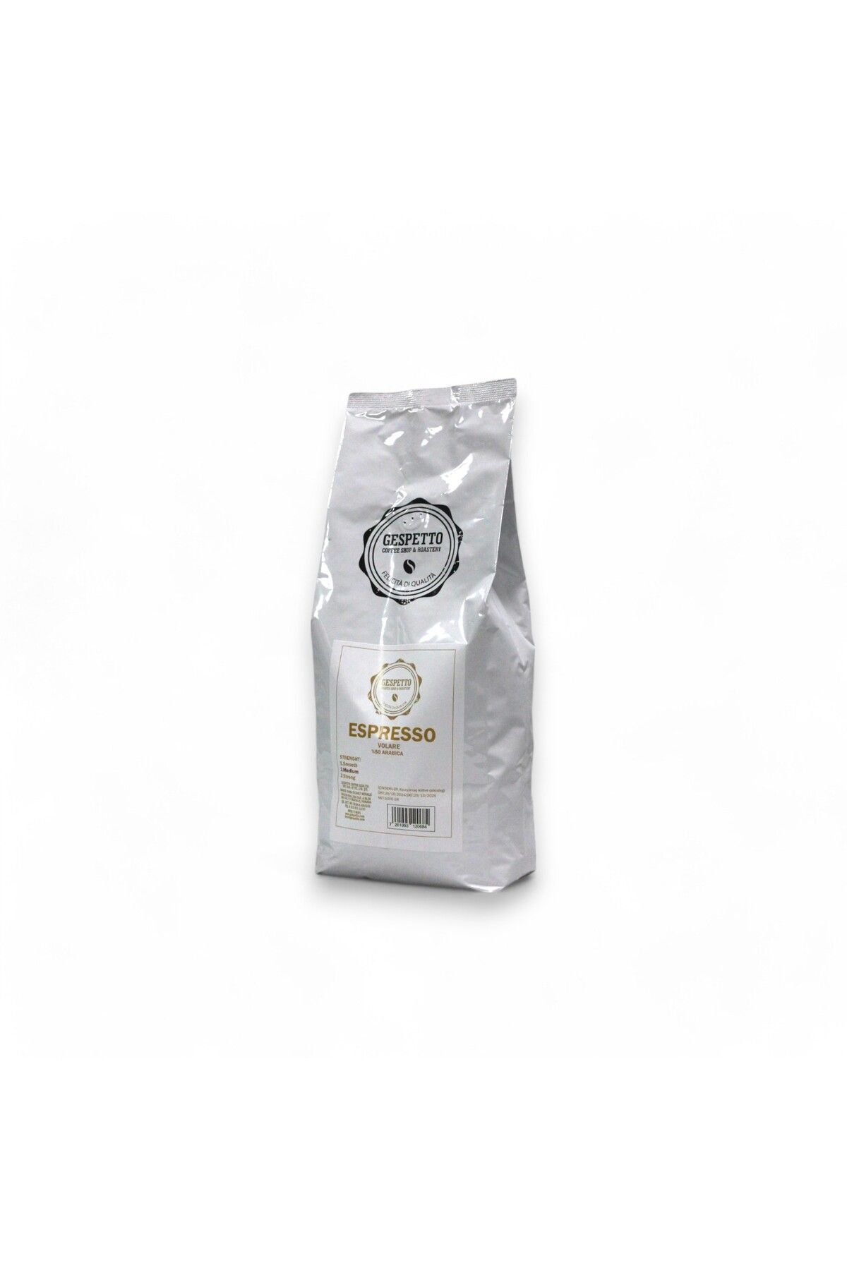 Gespetto NO2: VOLARE / %80 ARABICA-%20 ROBUSTA ESPRESSO ÇEKİRDEK KAHVE 500 GR