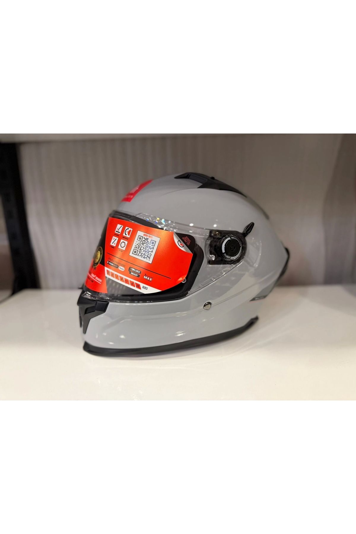 MT Helmets KASK MT BRAKER SV SOLİD A12 PARLAK NARDO GRİ