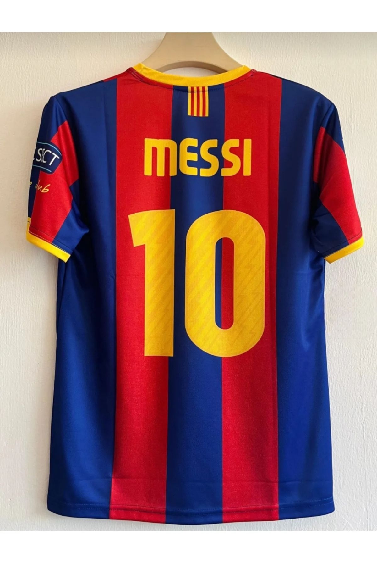 gökmenspor 2011 London Bordo Mavi Messi Retro Yetişkin Futbol Forması Kısa Kollu Forma >AFA2104