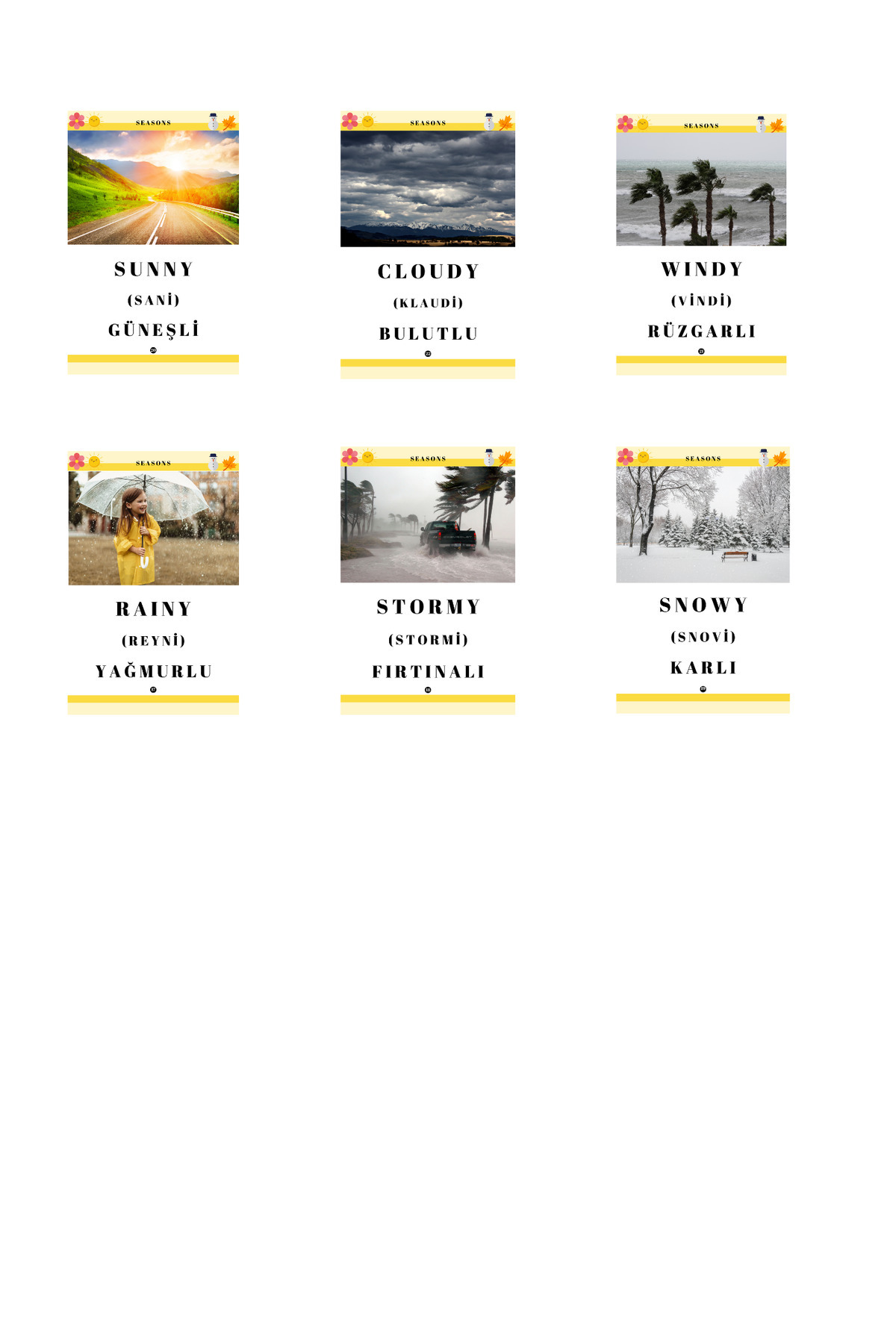 Baby İNGİLİZCE EĞİTİM FLASH KARTLARI - BLOK 5 fotoğrafı 2 (önizleme)