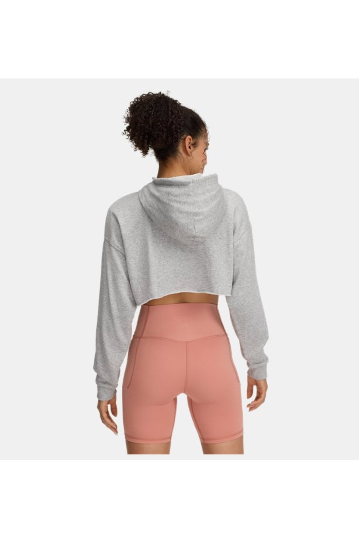 Under Armour Kadın UA Icon Terry Crop Kapüşonlu Sweatshirt 1389640-011 görsel 2