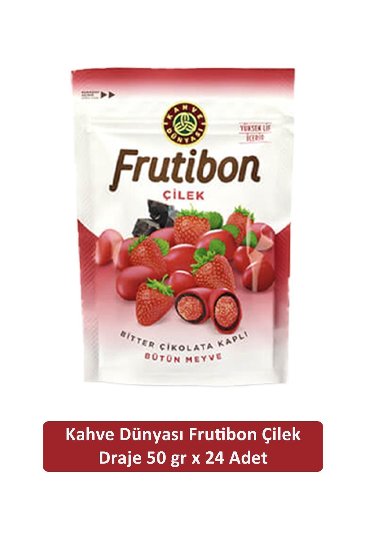 Kahve Dünyası Kahve Dünyası Çilek Frutibon 50 GR x 24 Adet