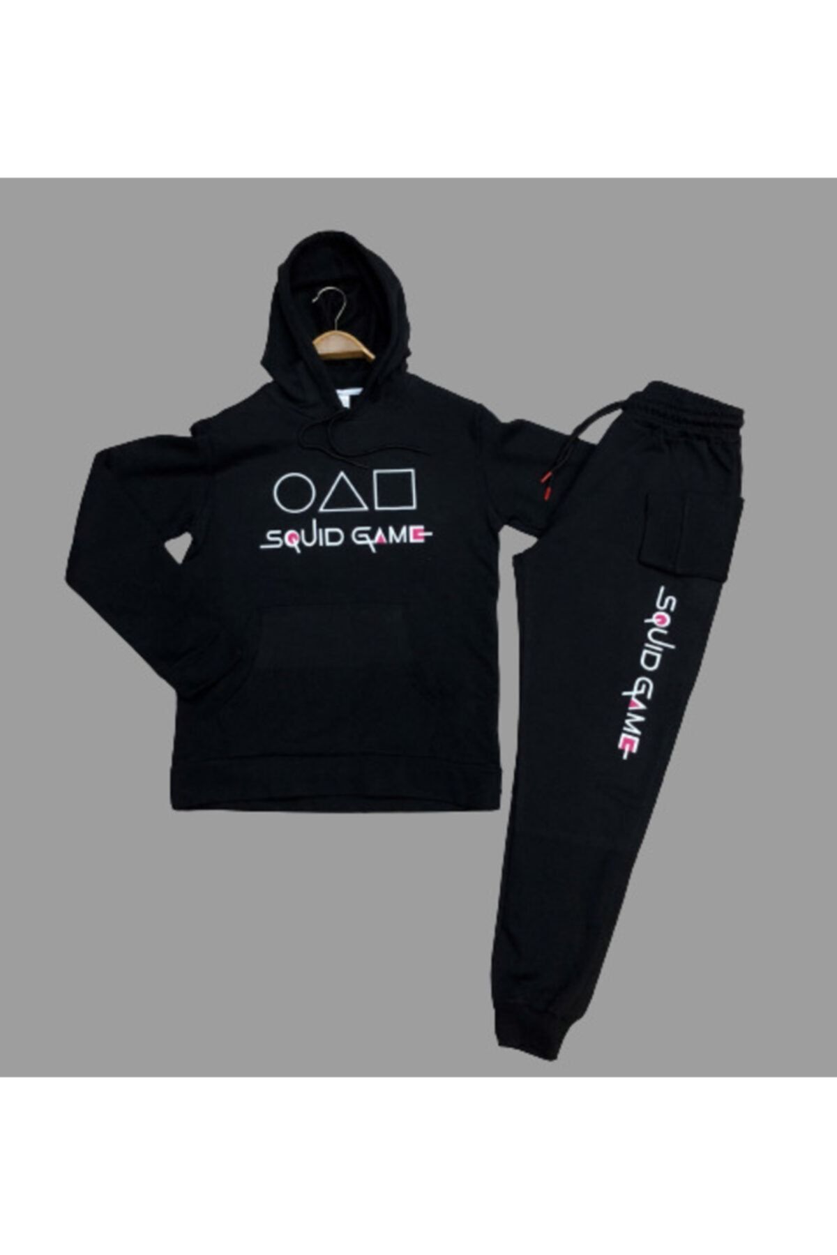 aynewmoda Squid Game Baskılı Unisex Oversize Eşofman Takımı