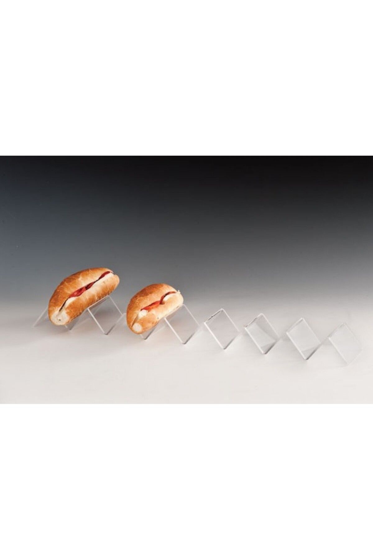GeldHaus GH-AKRİLİK SANDVİÇ TEŞHİR STANDI-SANDVİÇ DİZME STANDI 8,5 X 58 CM