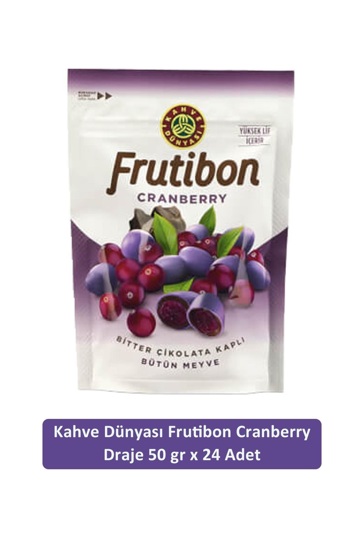 Kahve Dünyası Kahve Dünyası Cranberry Frutibon 50 GR x 24 Adet