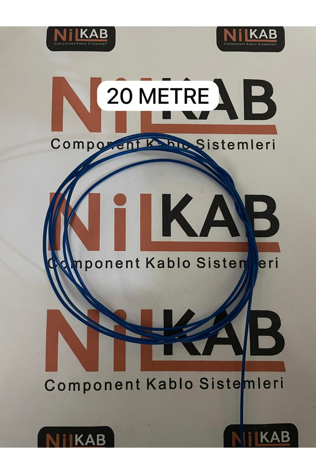 Nilkab FLRY-B 0,50 MM BAKIR KABLO MAVİ 20 METRE