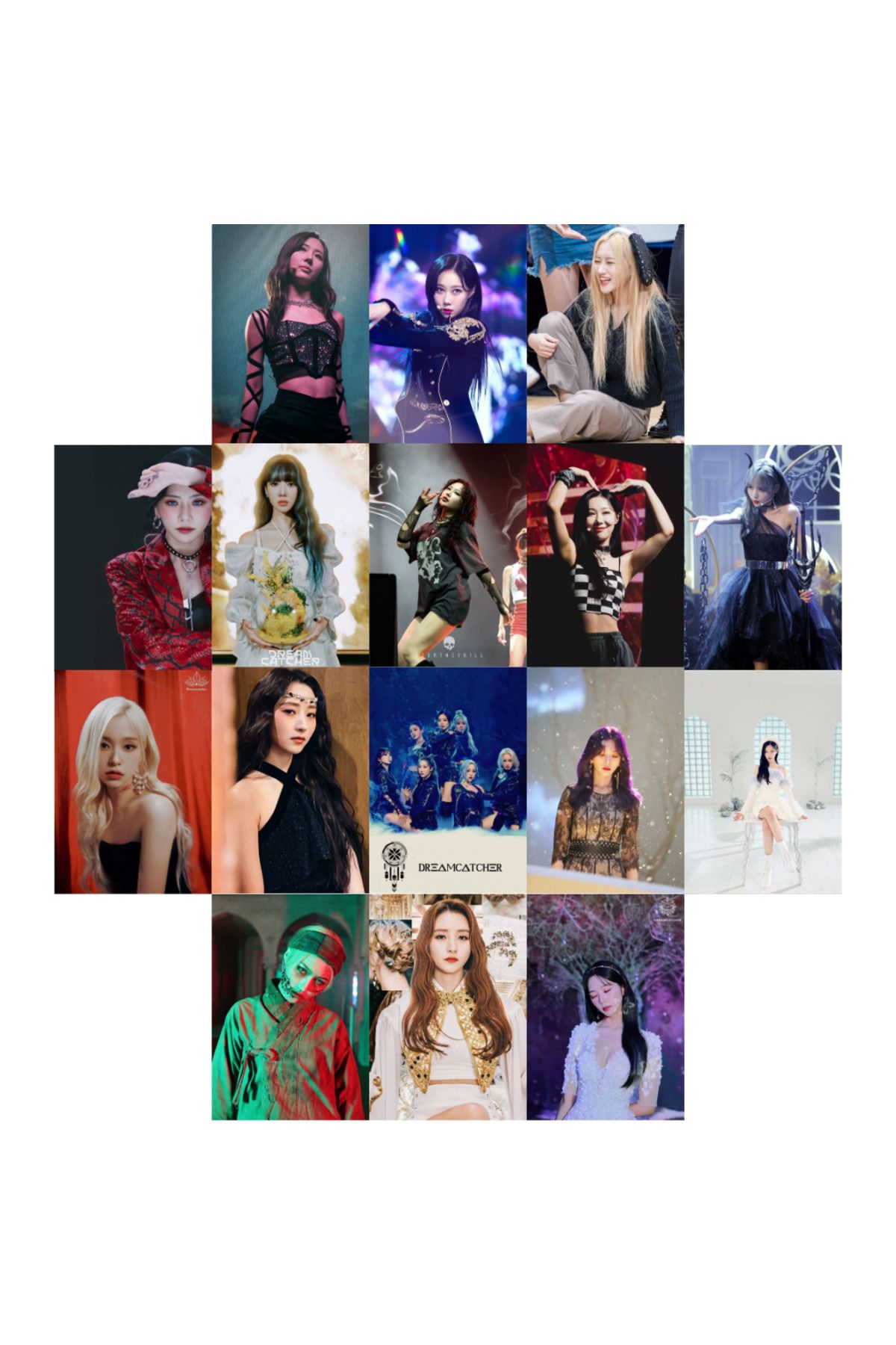 Ororabutik KPOP Dream Catcher Poster Duvar Kağıdı Seti Afiş A5 16 Adet