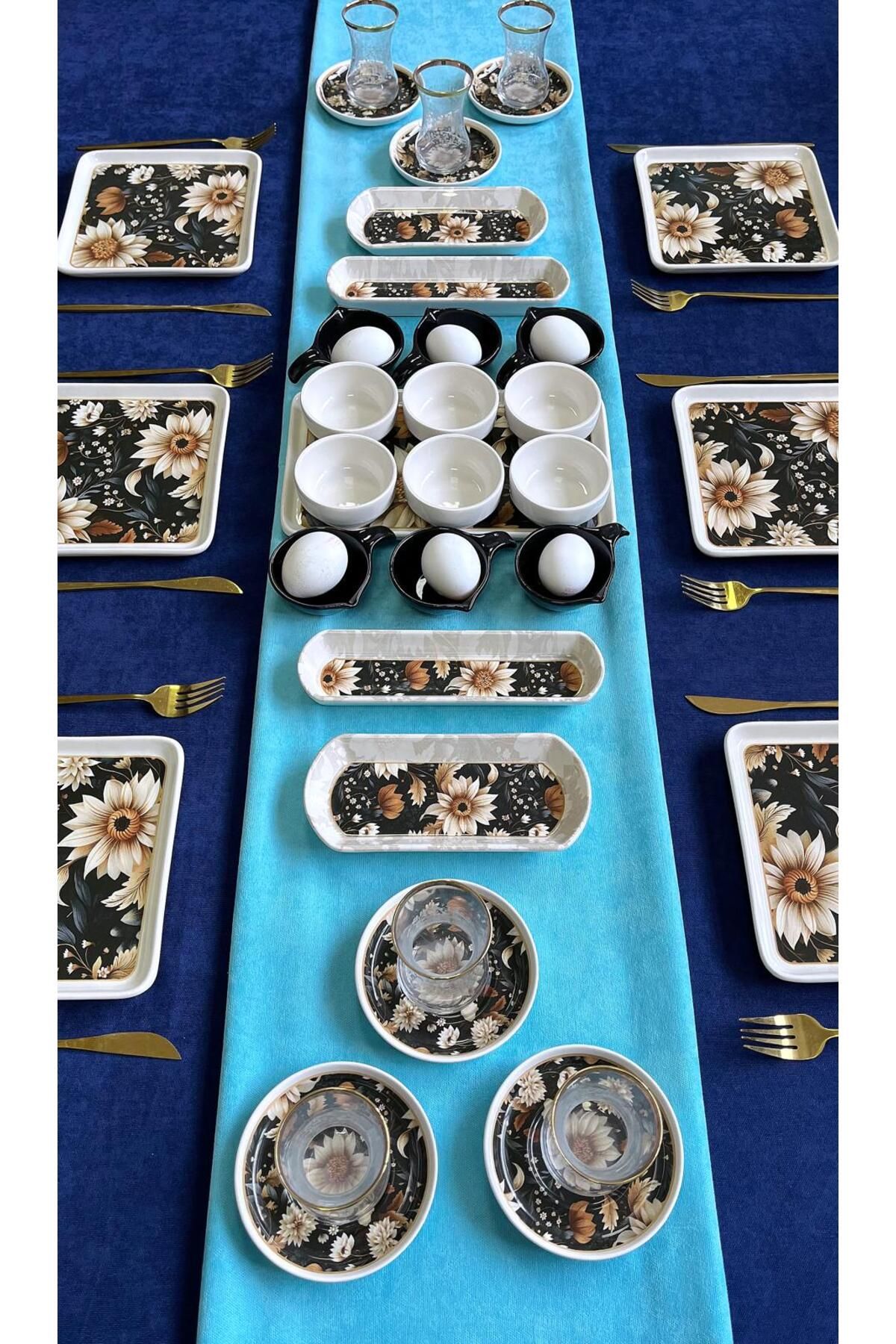 Erbaşlar-Bahreyn Luxury Relief 29 Piece Breakfast Set for 6 2