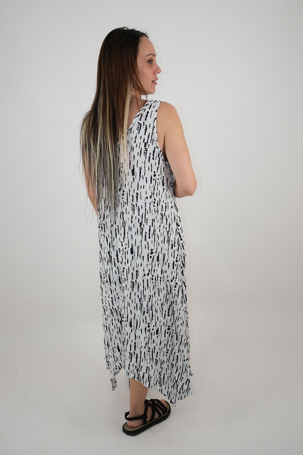 Türkiş Otantik-Larin Dress with Viscose Strap 3