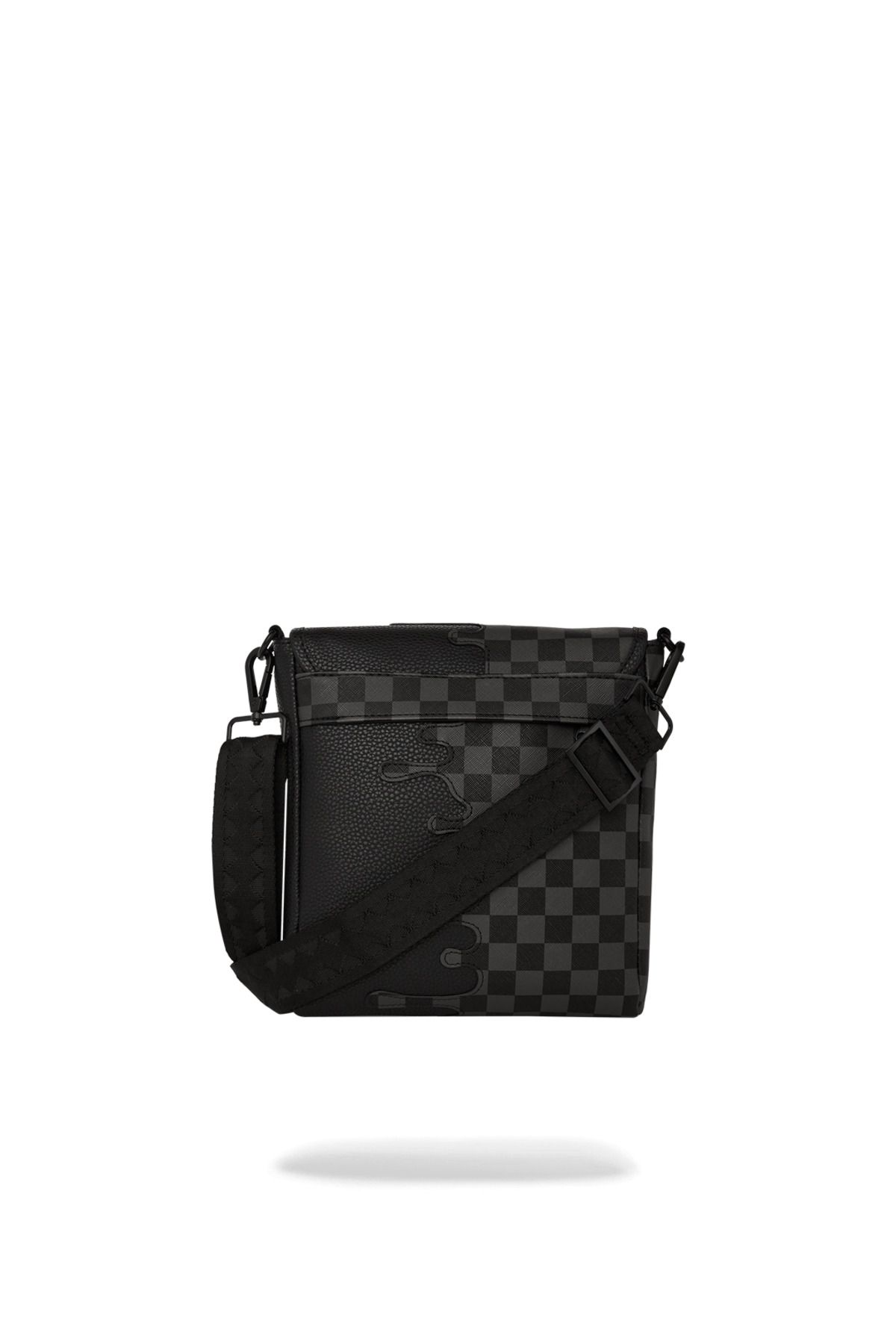 کیف شانه ای مشکی مردانه و زنانه دستی ناتمام کوسه پیامبر Sprayground