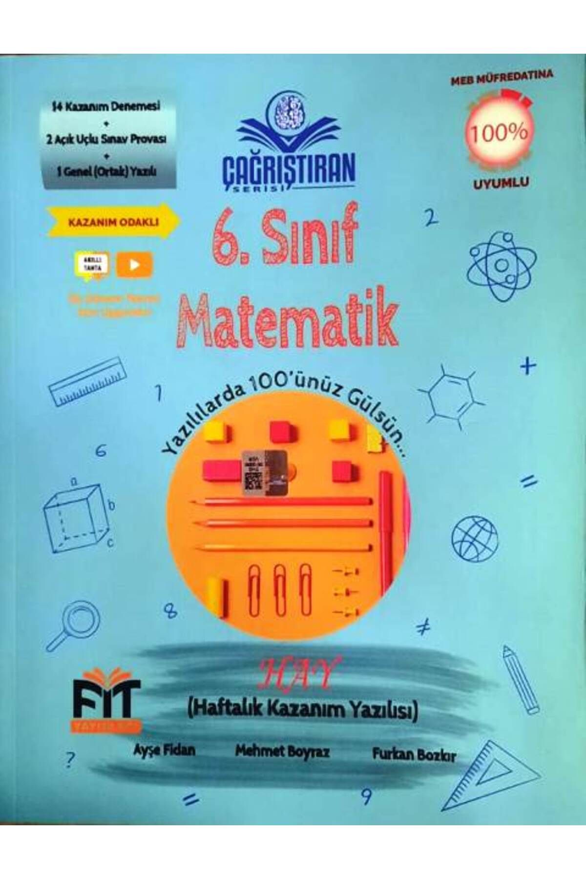 Fit Yayınları 6. Sınıf Matematik Yazılıya Hazırlık (Haftalık Kazanım Yazılısı)