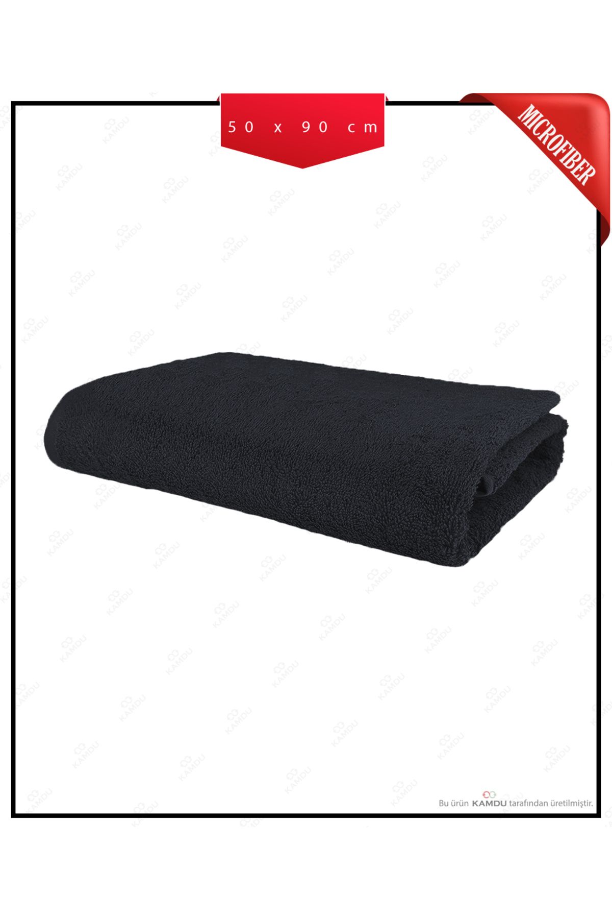 Kamdu 1 Adet 50x90 cm Mikrofiber Kuaför Havlusu, Berber Havlusu, Spor Havlusu, Fitness Havlusu