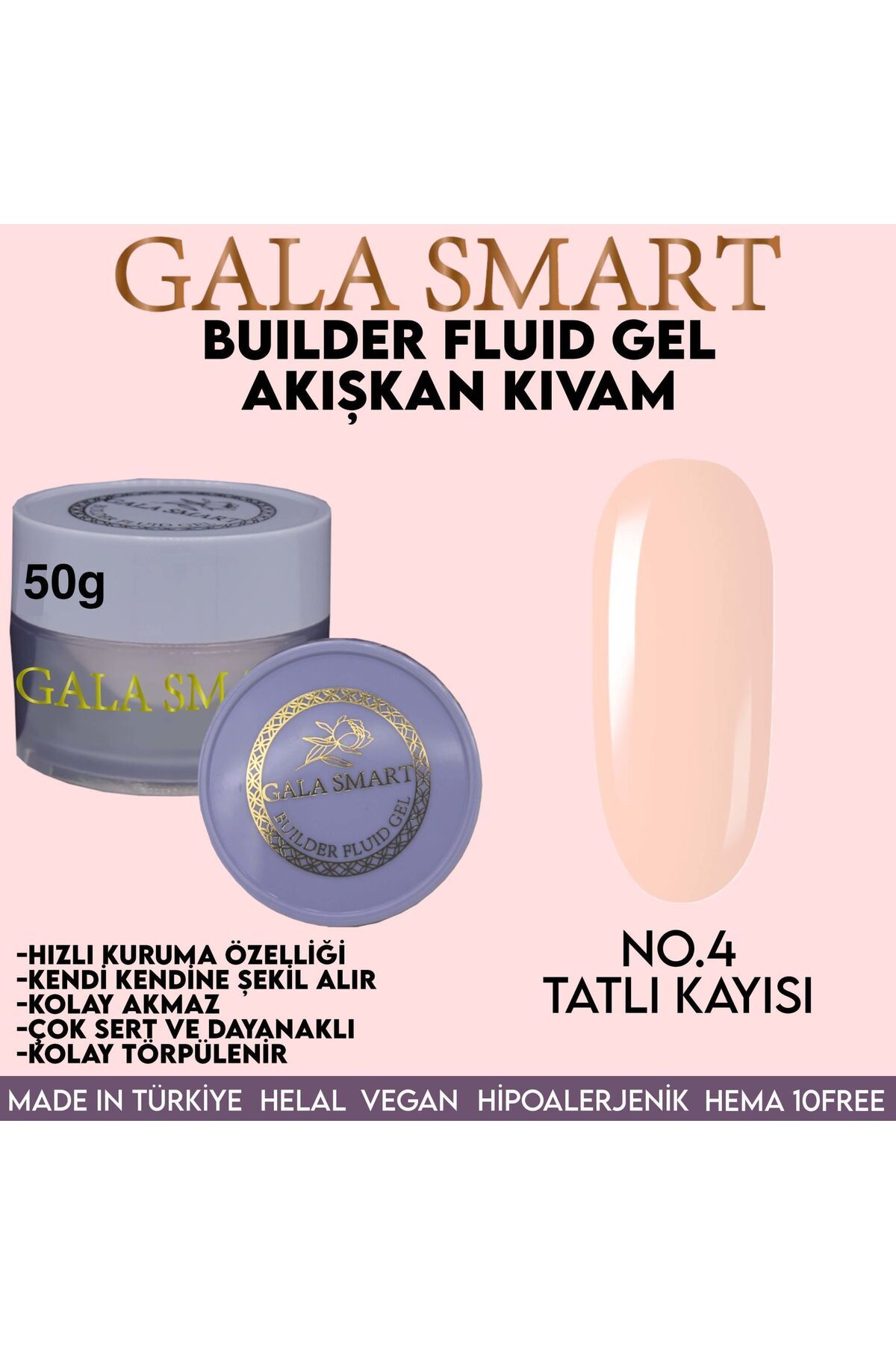 gala smart Builder Fluid Akışkan Kıvam Jel 50gr No.04