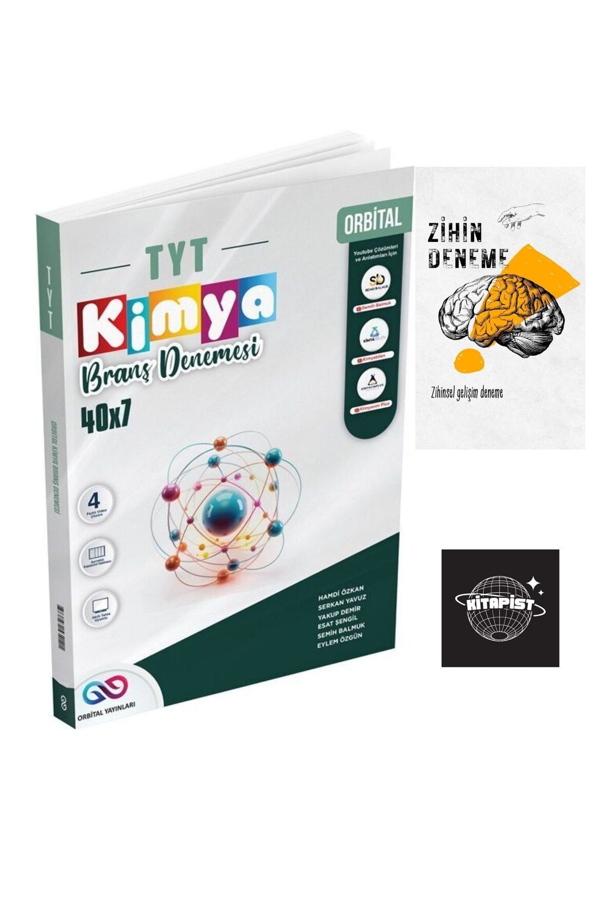 Karma Kitaplar ORBİTAL TYT KİMYA 40X7 BRANŞ DENEME-ZİHİNDENEME-OR136