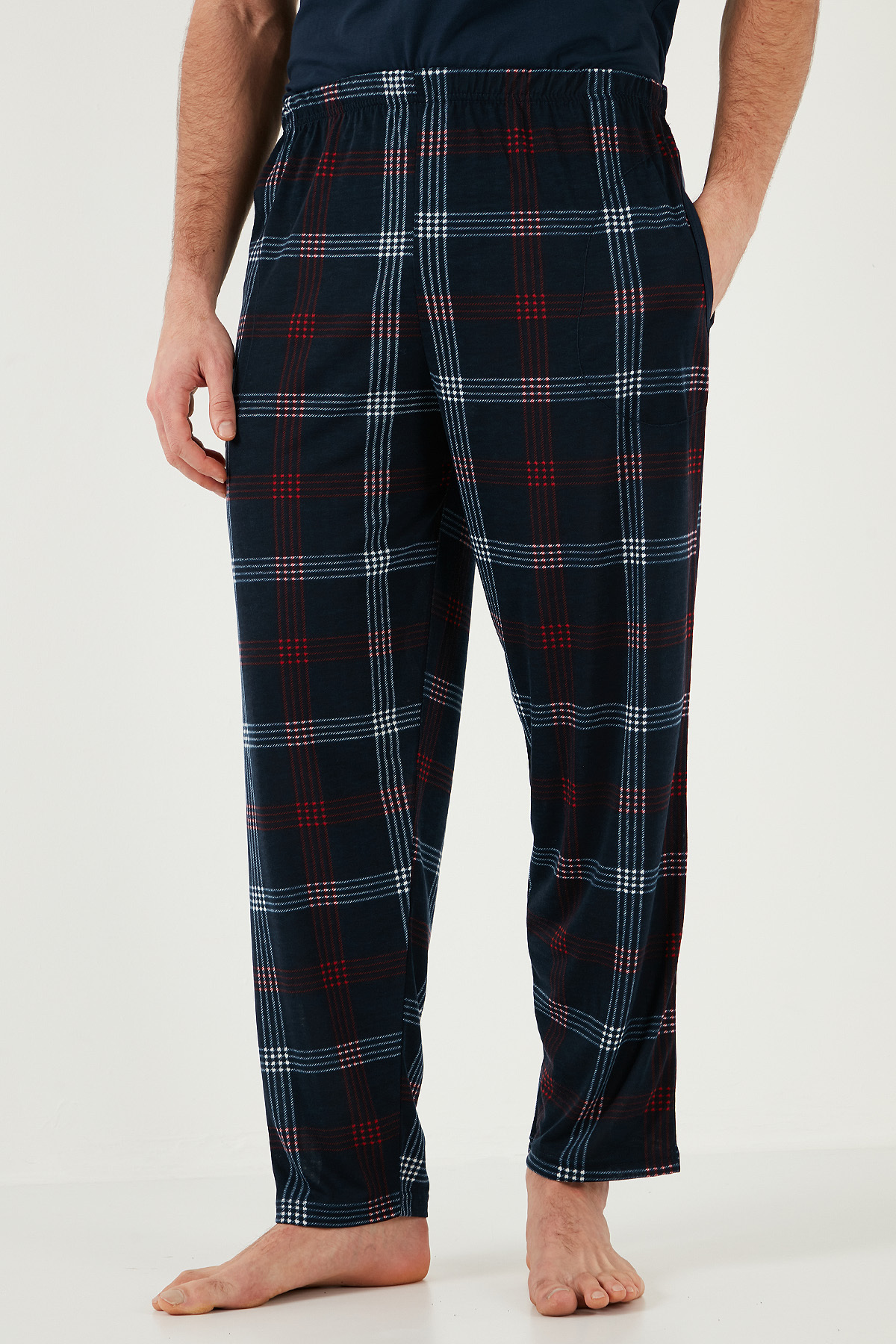 Buratti Ekoseli Pamuklu Regular Fit Kısa Kollu Pijama Takımı Erkek Pijama Takımı 60961007 görsel 4
