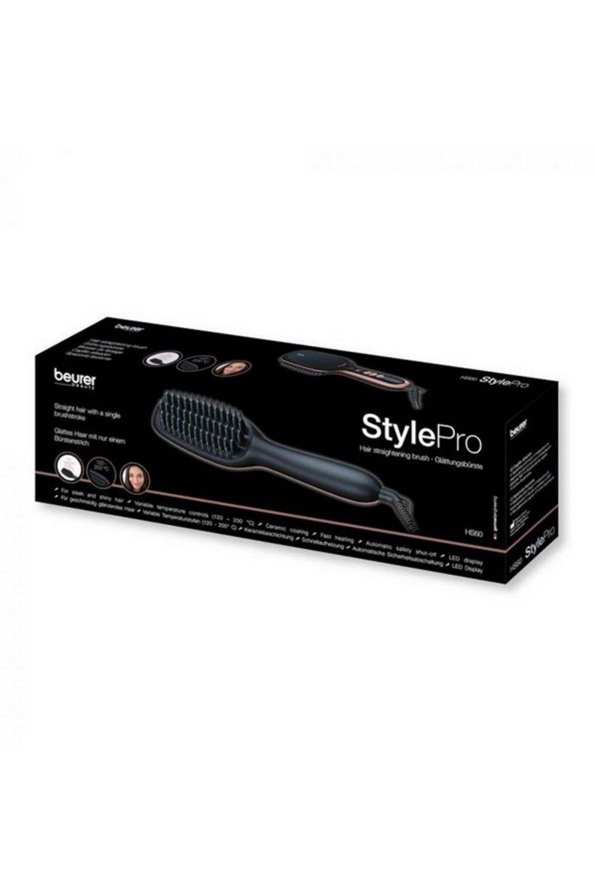 Beurer-StylePro HS60 Ceramic Coating Hair Straightening Brush 5.3 x 6.3 x 25.5 cm 2