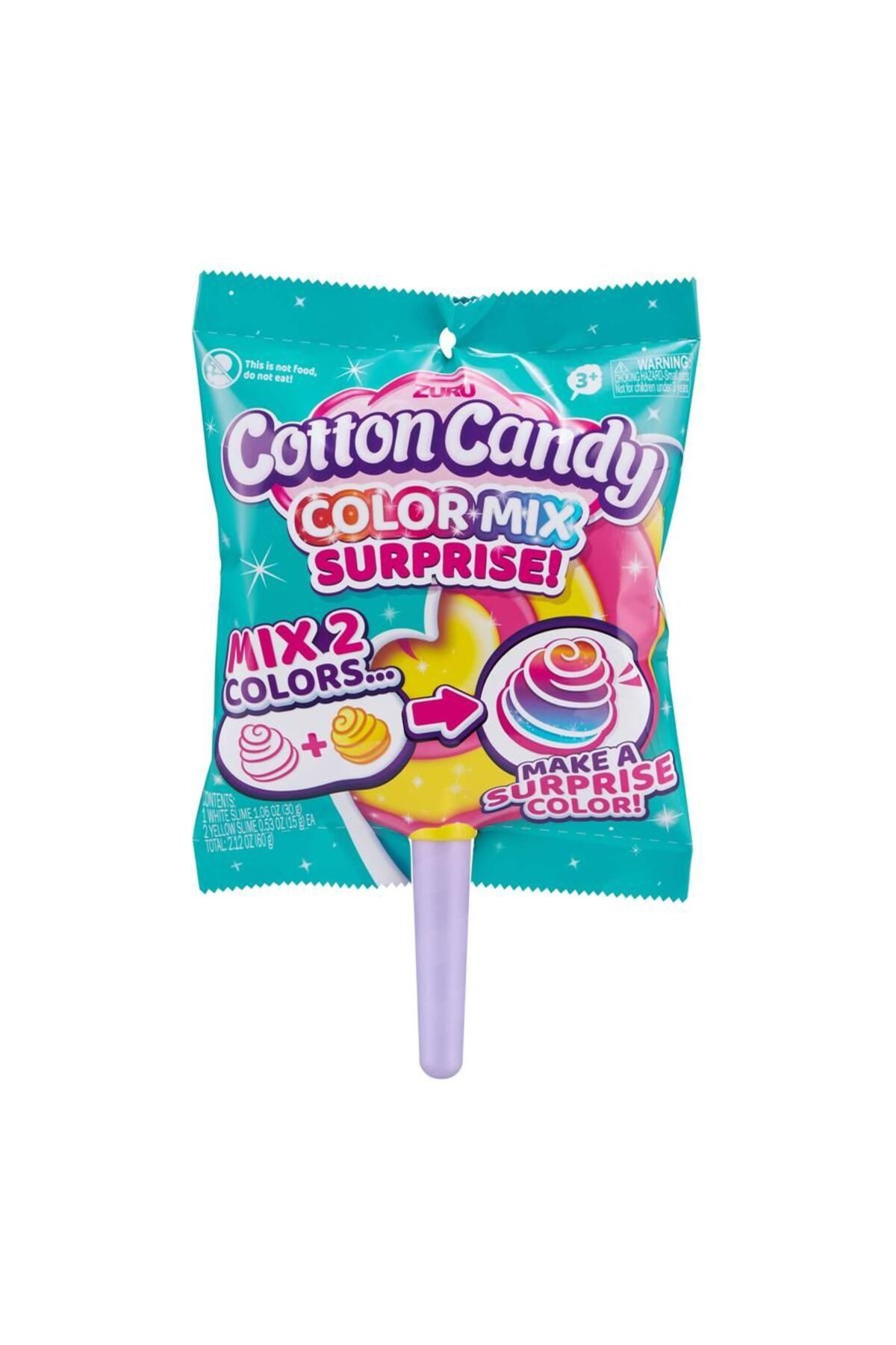 Zuru-Oosh Slime Cotton Candy Series 3 Color Mix Surprise Assorted - Pack of 1 3