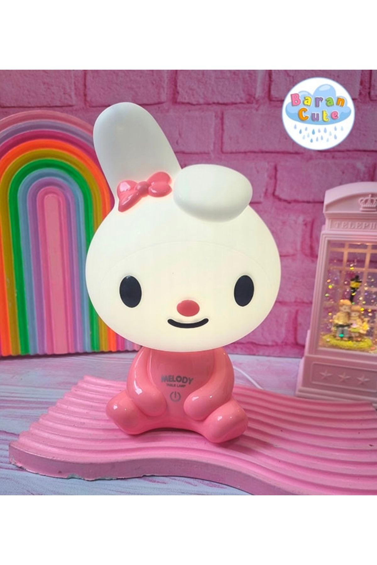 CAVAŞ sun hat My Melody Tasarımlı 25 Cm Dokunmatik Masa ve Gece Lambası