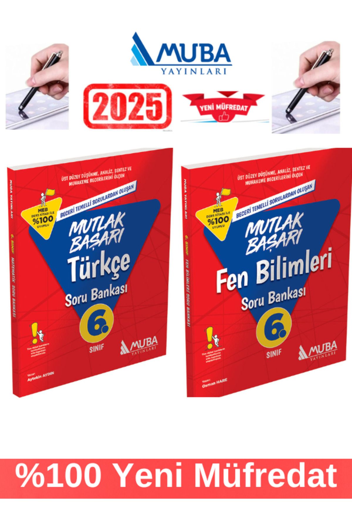 Orijinal Yayınları Muba 2025 6.Sınıf Mutlak Başarı Türkçe-Fen  %100 Yeni Müfredat Soru Bankası+Kalem