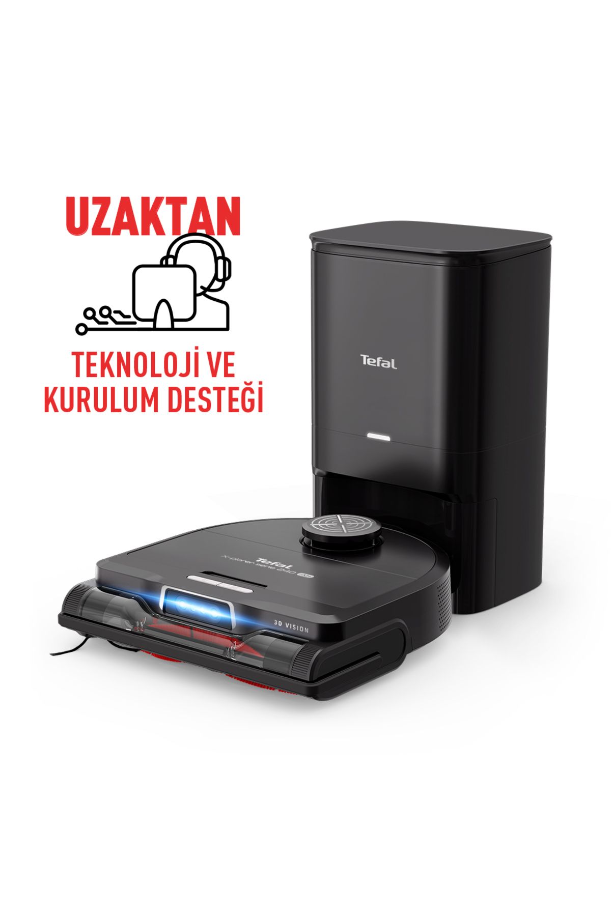 TEFAL RG9695 X-Plorer Serie 240+ AI Animal&Allergy Mop Özellikli Akıllı Robot Süpürge