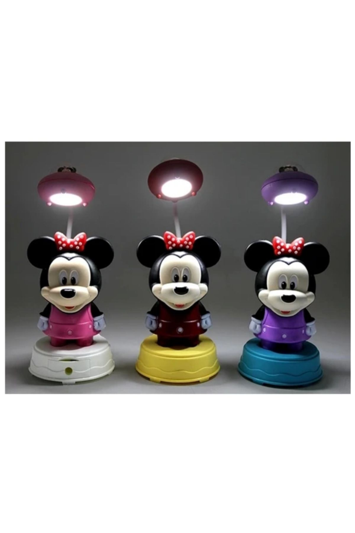 Honney Boutique Mickey Mouse Masa Üstü Lamba Şarjlı USB