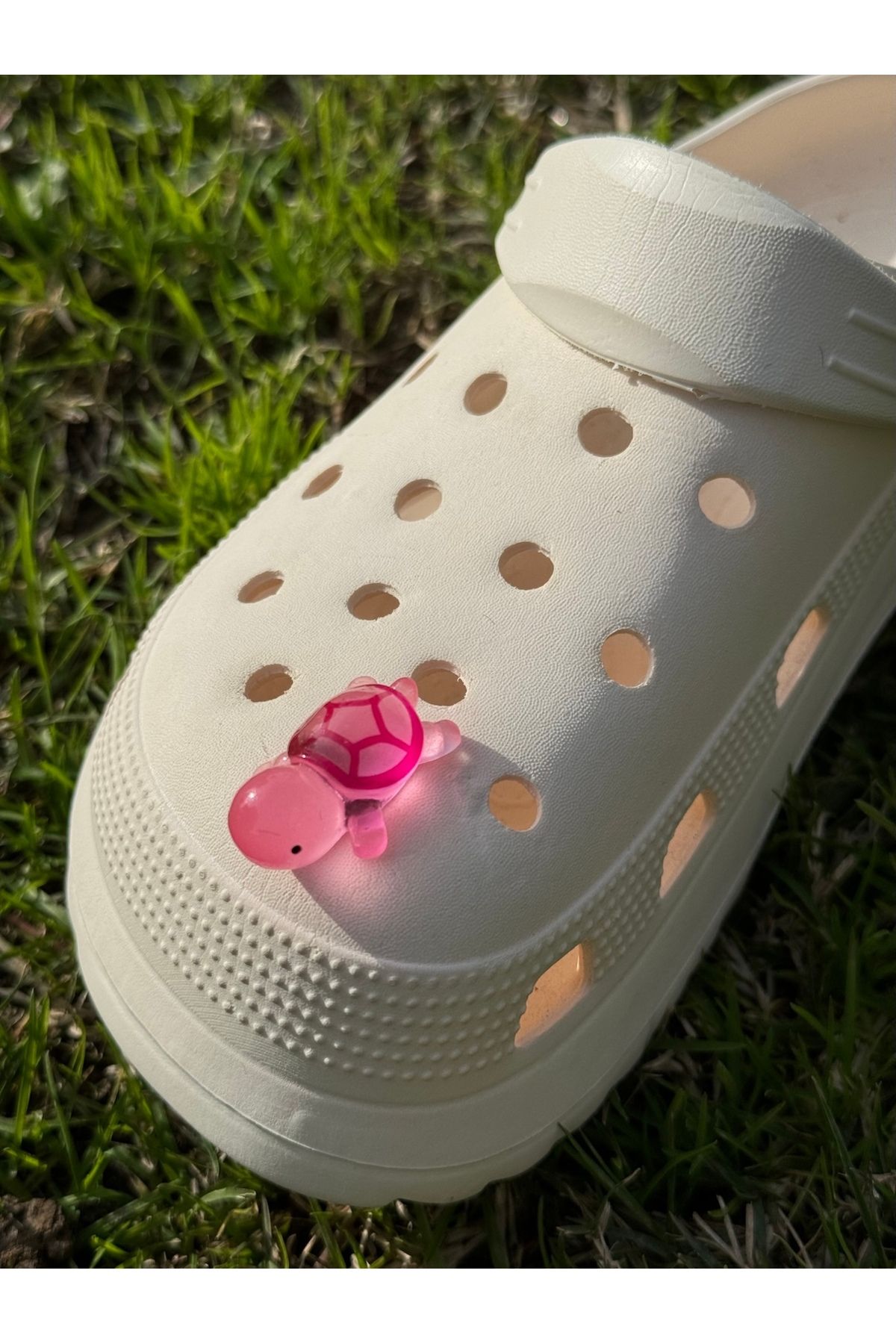 هدیه مفهومی درخشش لاک پشت در دمپایی سه بعدی تاریک تزئین 3D JIBBTIZ CROCS CHARM Crocs