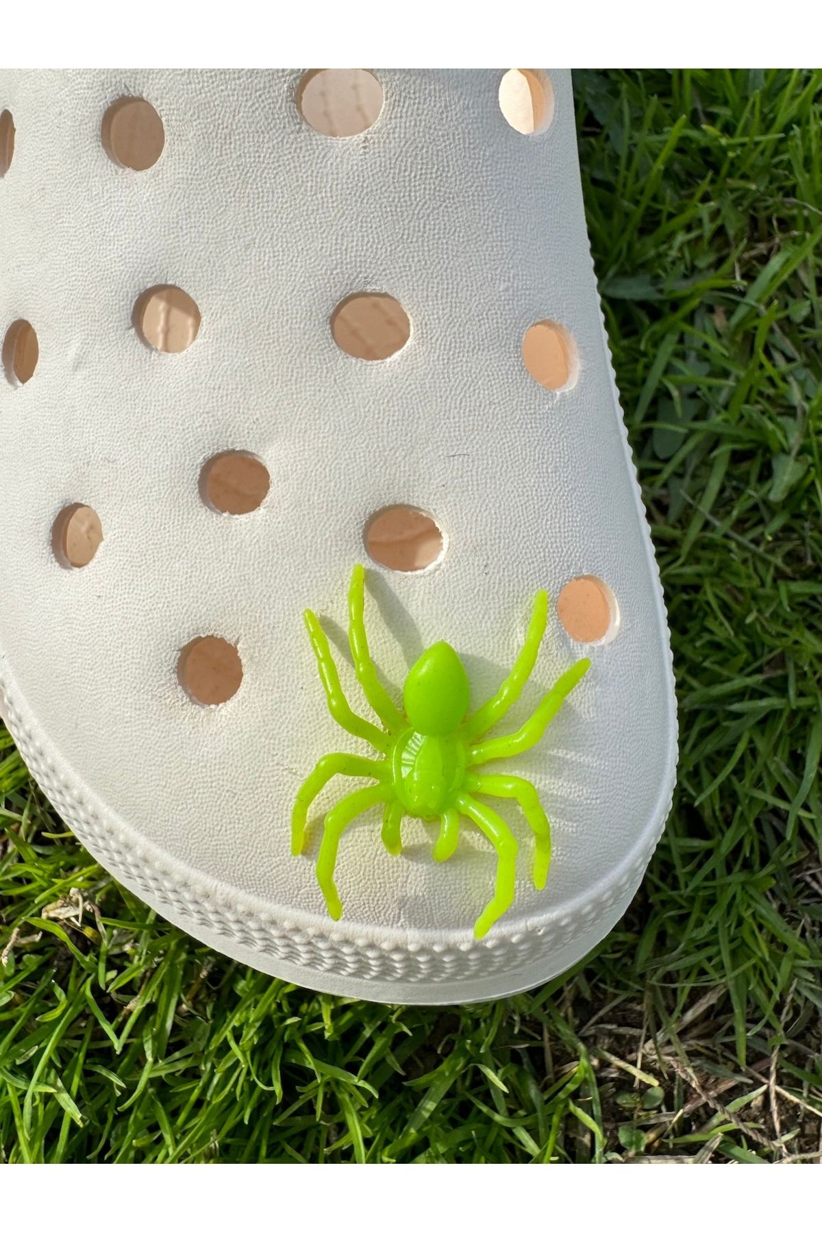 Crocs Örümcek Boyutlu Terlik Süsü/ Neon Örümcekli Terlik Charm/Cadılar Bayramı Konsept Terlik Aksesuarı