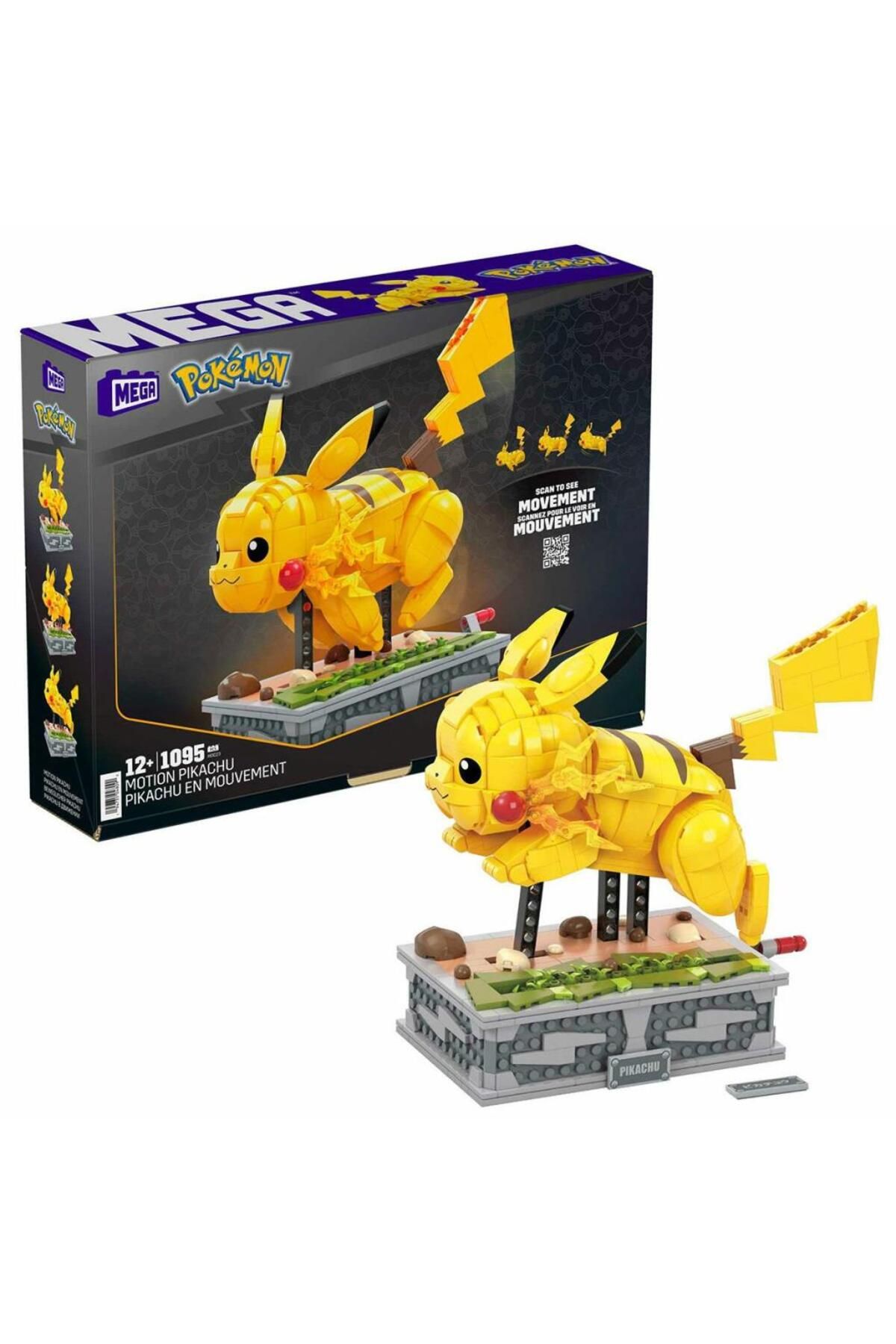 NessiWorld HGC23 MEGA™ Pokémon™ Motion Pikachu 1095 parça +12 yaş