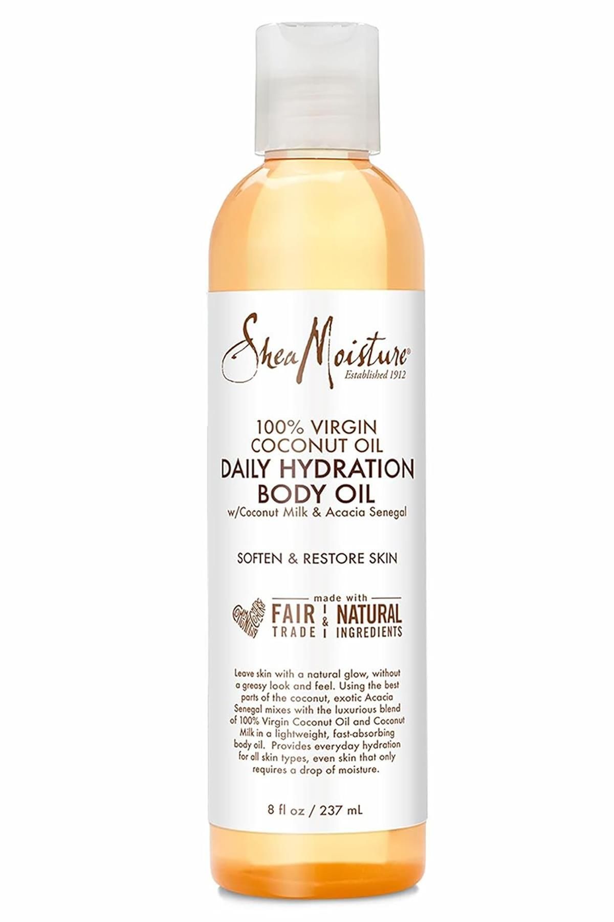 Shea Moisture %100 Saf Hindistan Cevizi Yağlı Günlük Nemlendirici Vücut Yağı 237ML