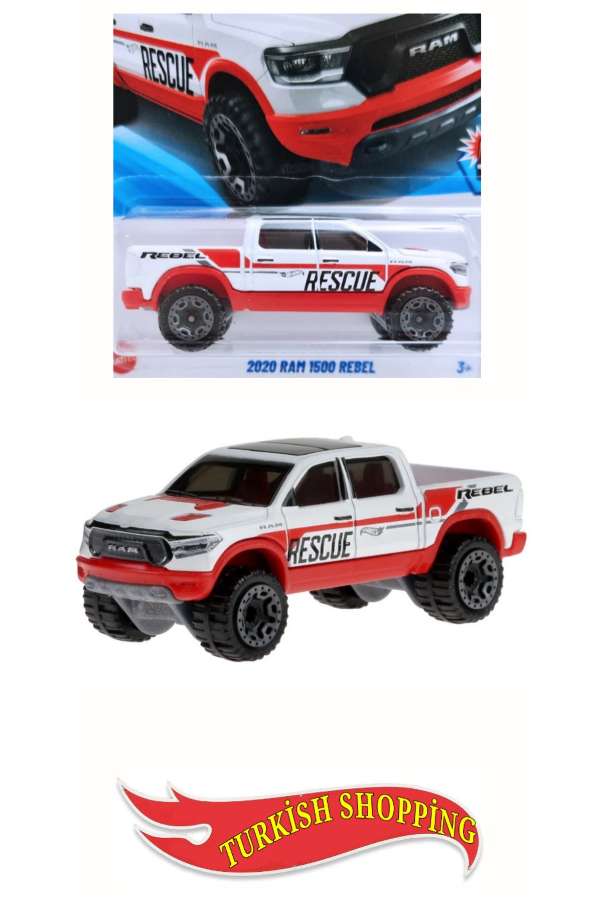 HOT WHEELS 2025 Case 1:64 2020 Ram 1500 Rebel Pikap