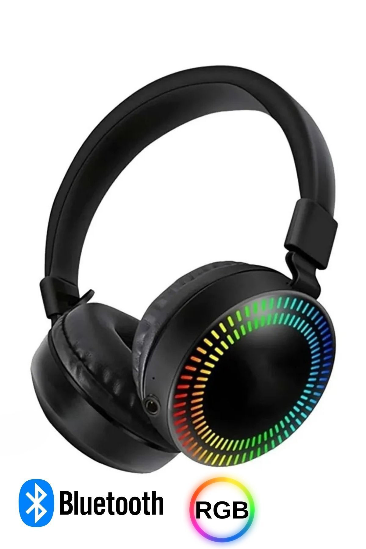 Zineets Rgb Mikrofonlu Kablosuz Oyuncu Kulaklığı Gaming Kulaklık Surround Sound System Bass Katlanabilir