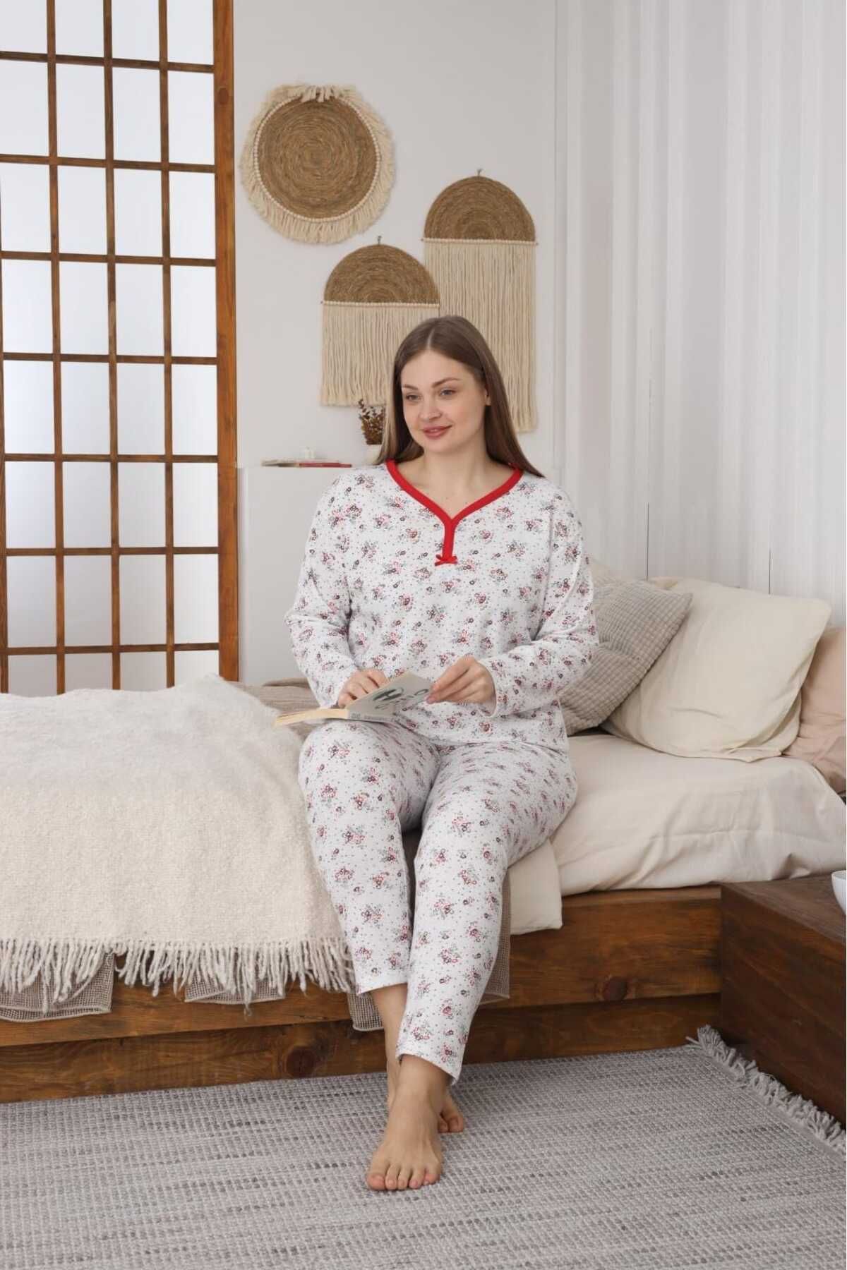 LİLA İÇ GİYİM BATTAL PIJAMA TAKIMI