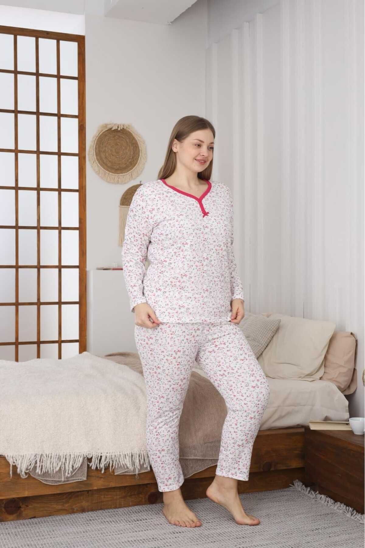 LİLA İÇ GİYİM BATTAL PIJAMA TAKIMI