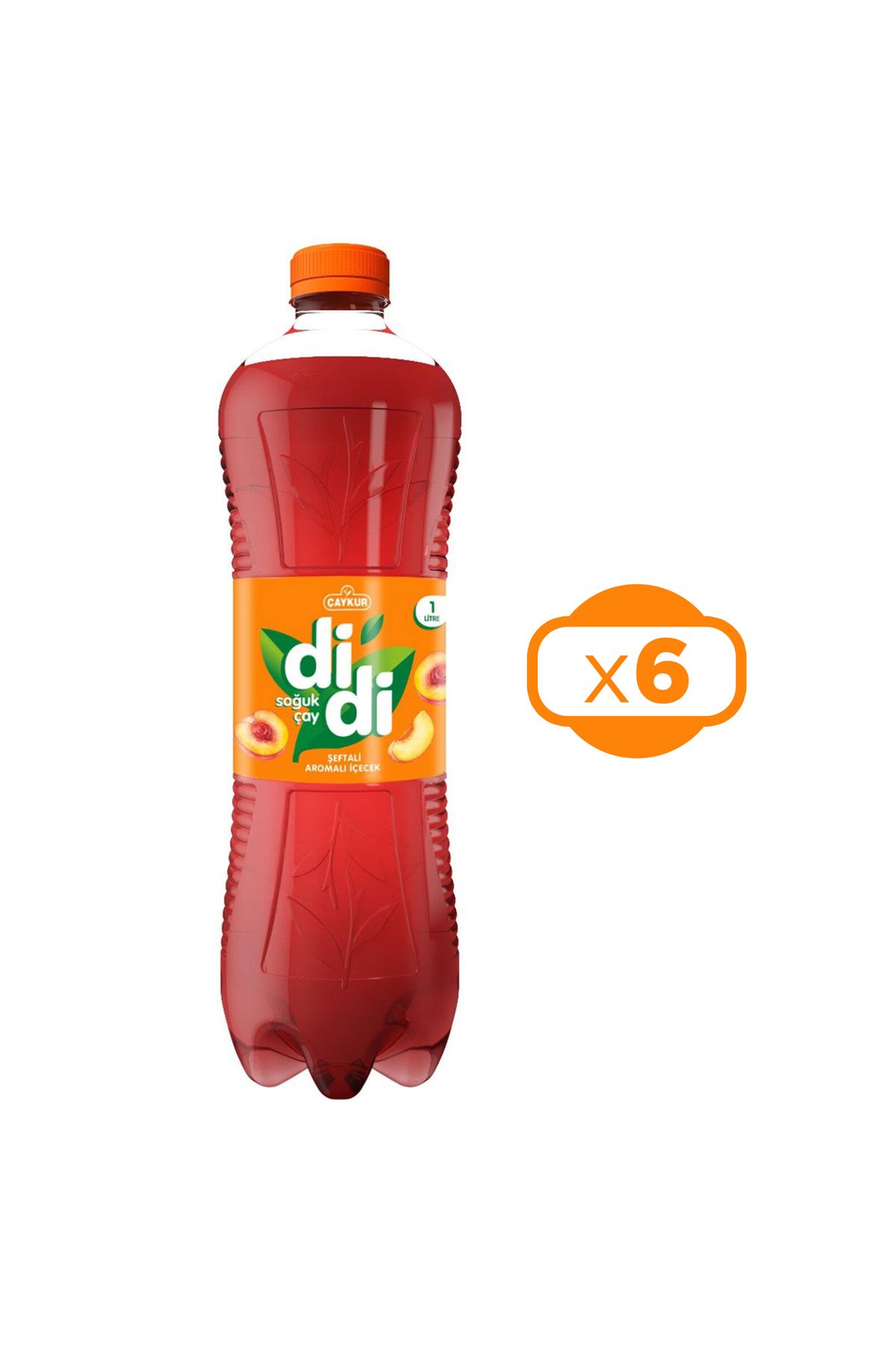 Çaykur Didi Şeftali Aromalı Soğuk Çay 1000 ml x 6 Adet