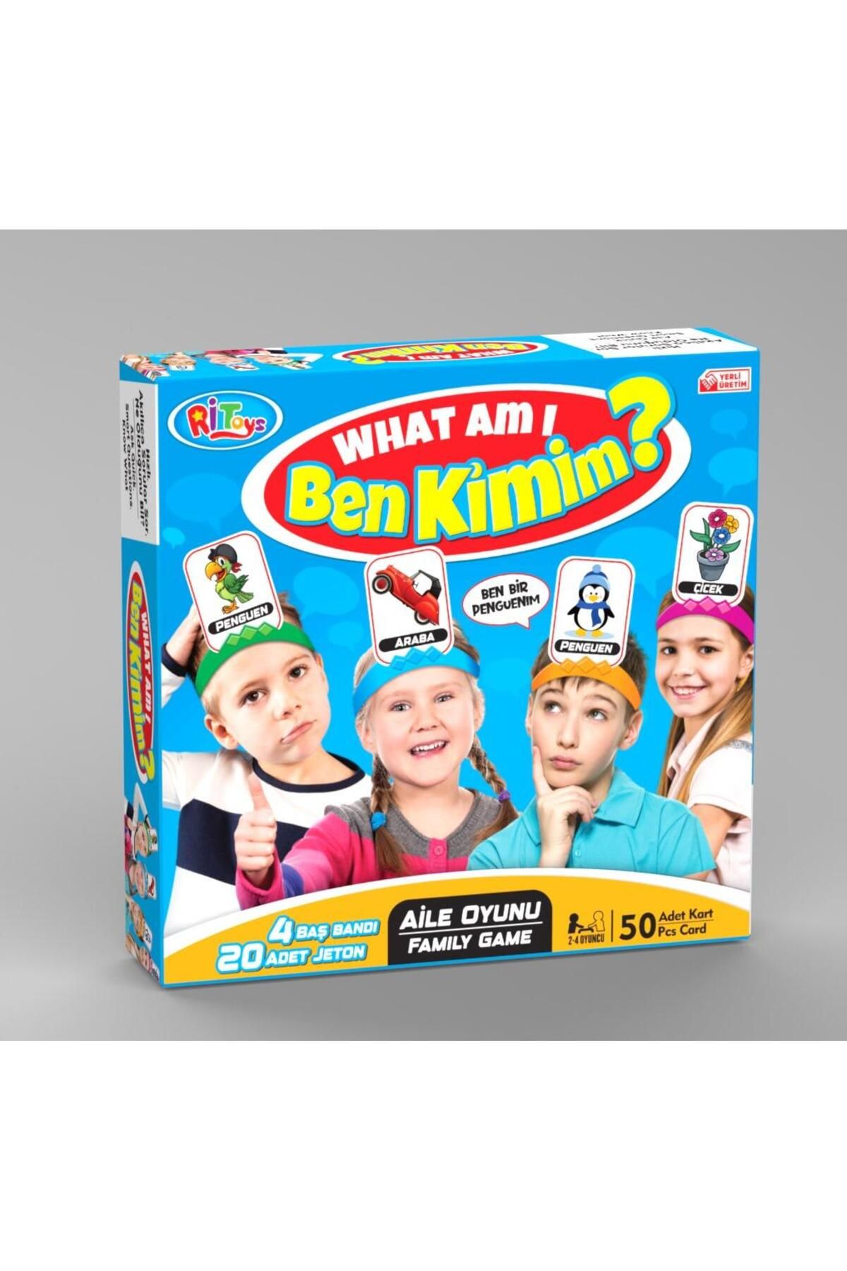 EVENT Ben Kimim Ben Neyim Aileler Yetişkinler ve Çocuklar İçin Parti Masa Oyunu Kart Oyunu What Am I?