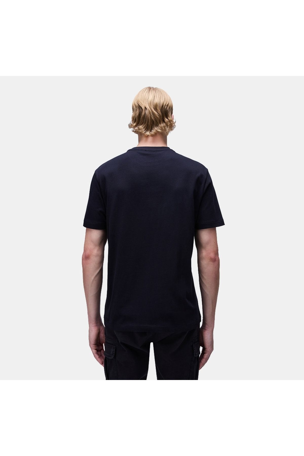 Napapijri-Napapijri S-Box Logo Heron Men's Black T-Shirt 3