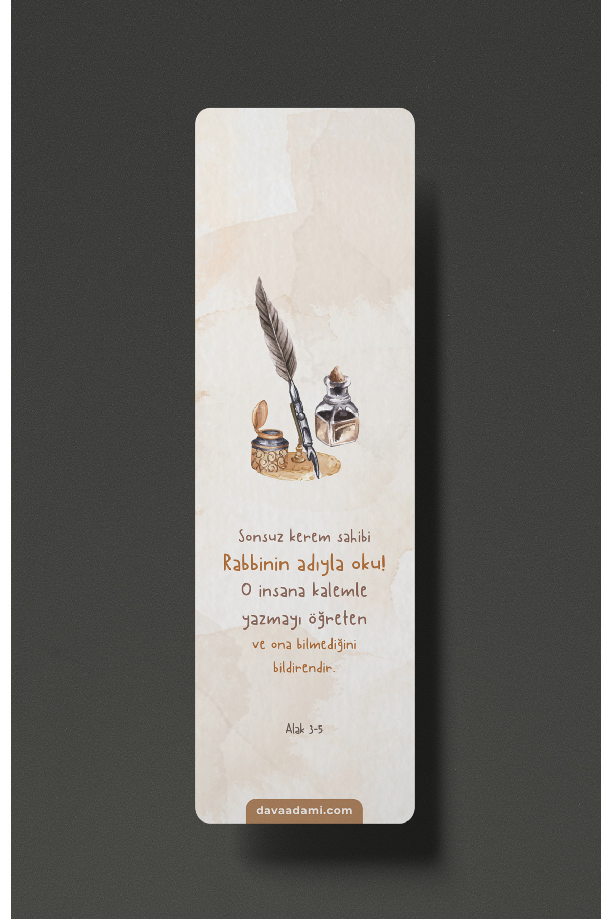 Dava Adamı Yayınları Rabbinin Adıyla Oku - Kitap Ayracı