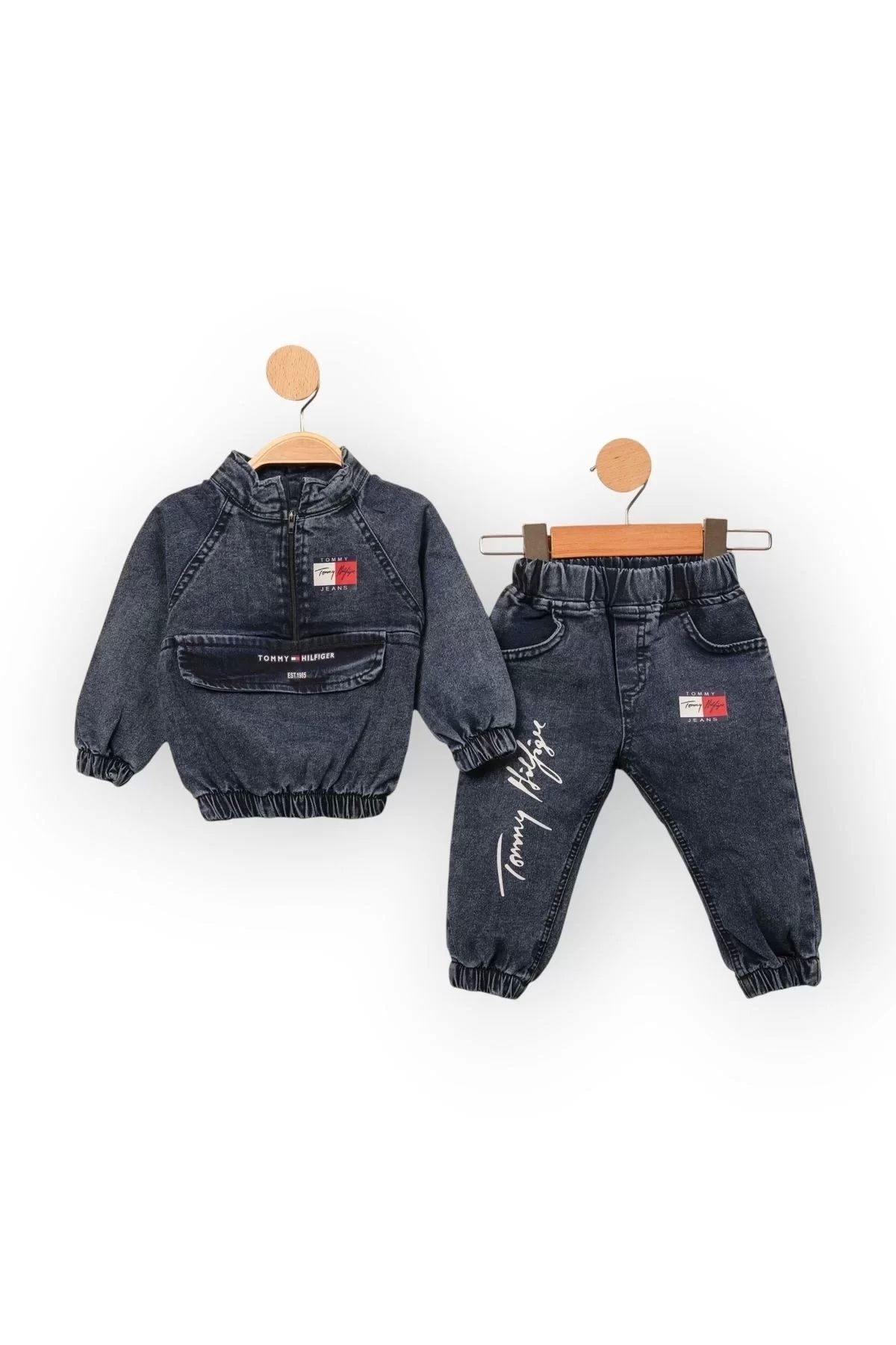 cici Baby Marka Tomm Desen Uzun Kol Kot İkili Takım Unisex 1-5 Yaş