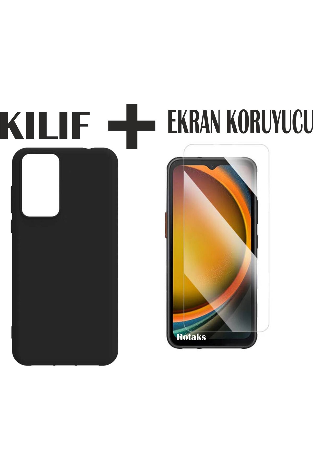 Rotaks Xiaomi Mi 12T Pro Uyumlu Kılıf Silikon + Yeni Nesil 9h Ekran Koruyucu 2'Li Set