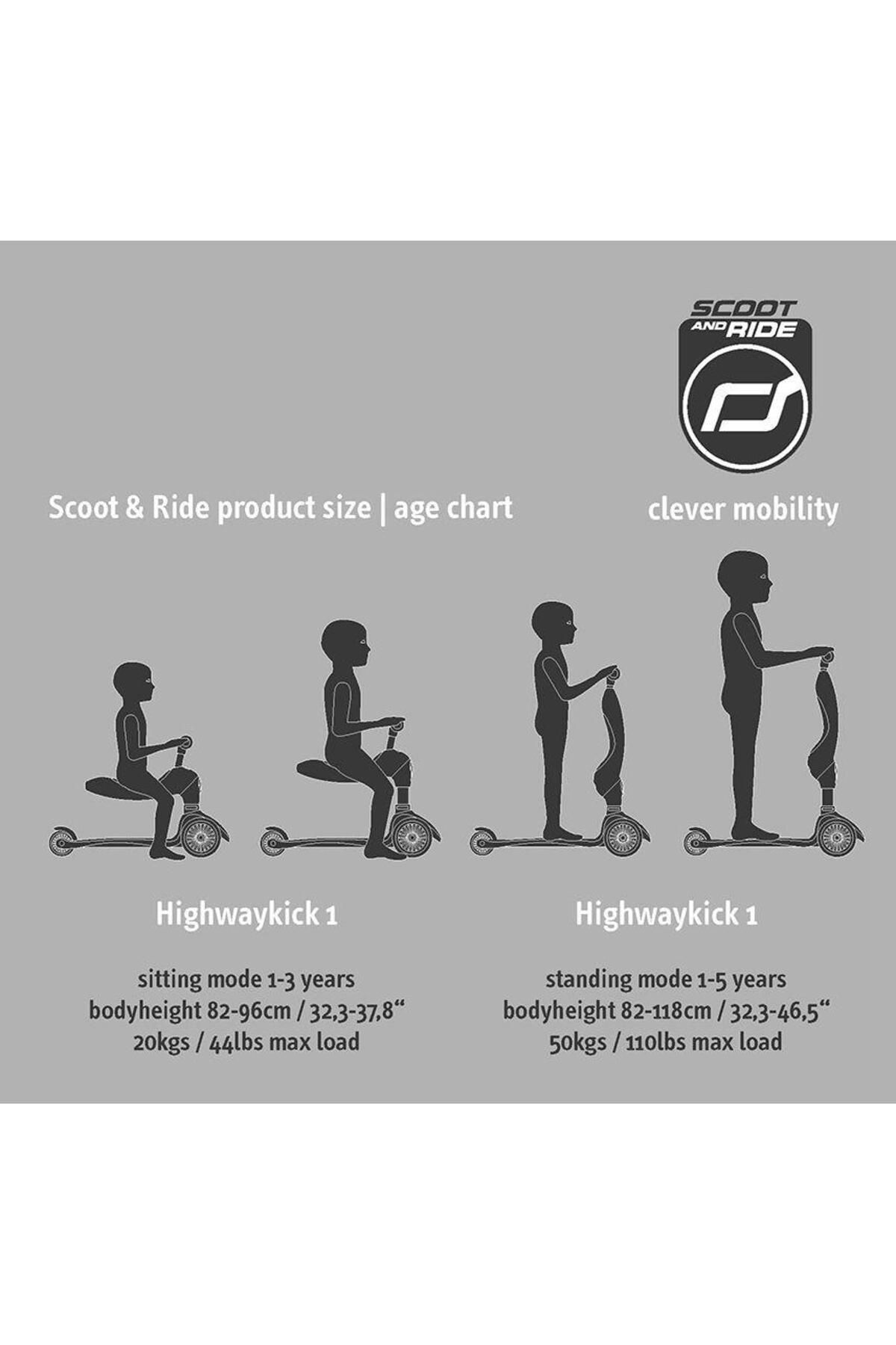 Mhm Collections Highwaykick 1 Oturaklı Çocuk Scooter Yeşil 160629-96269
